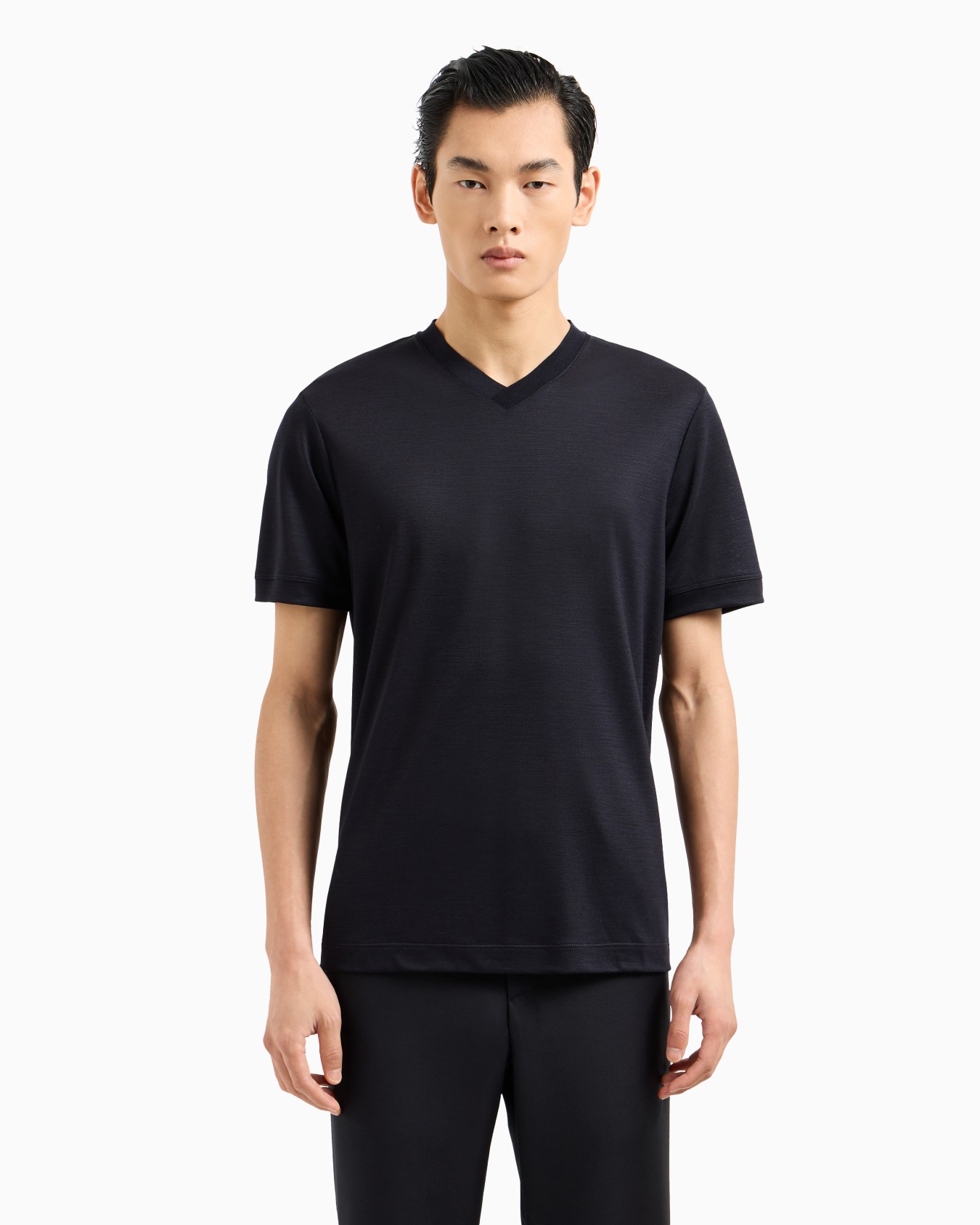 T-shirt en piqué de pure laine vierge Diapositive 3