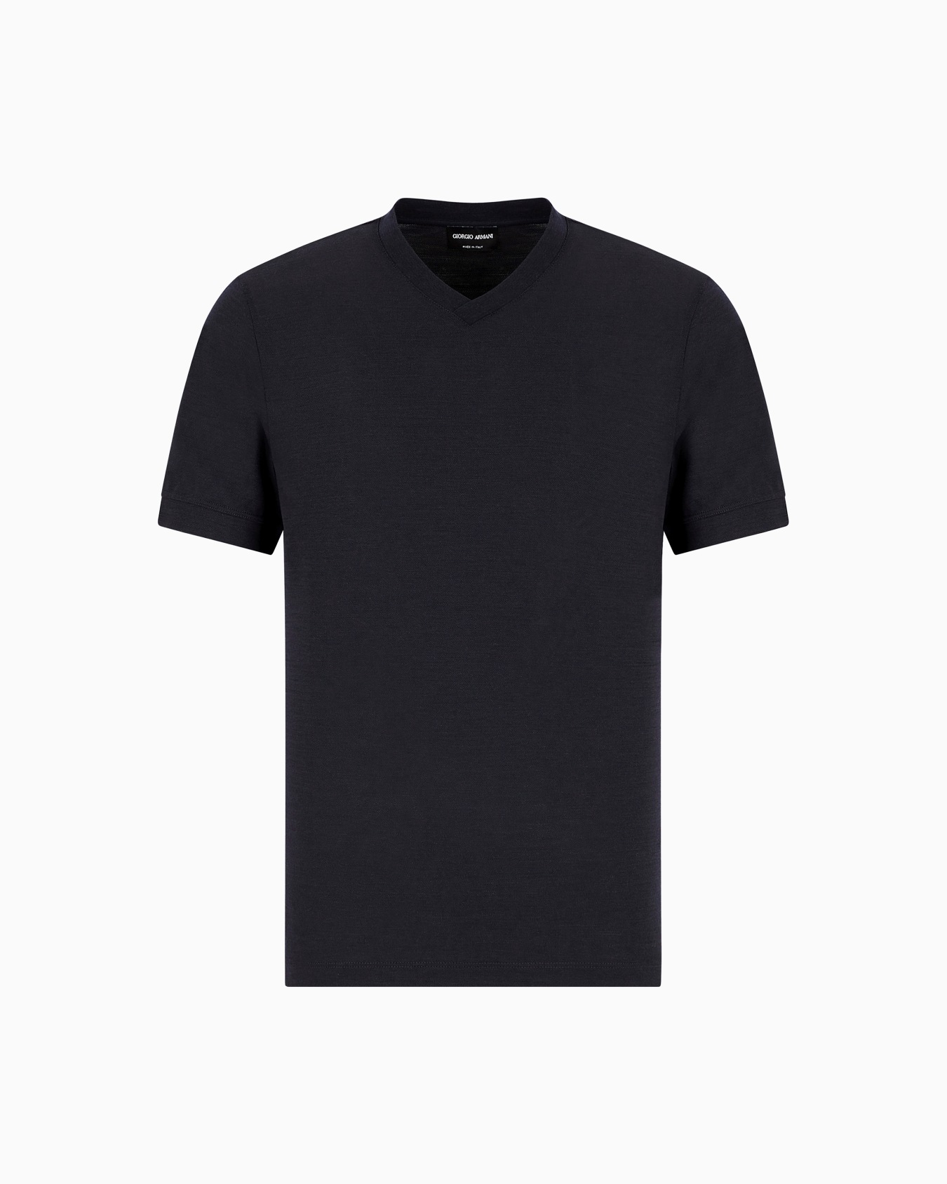 T-shirt en piqué de pure laine vierge Diapositive 0