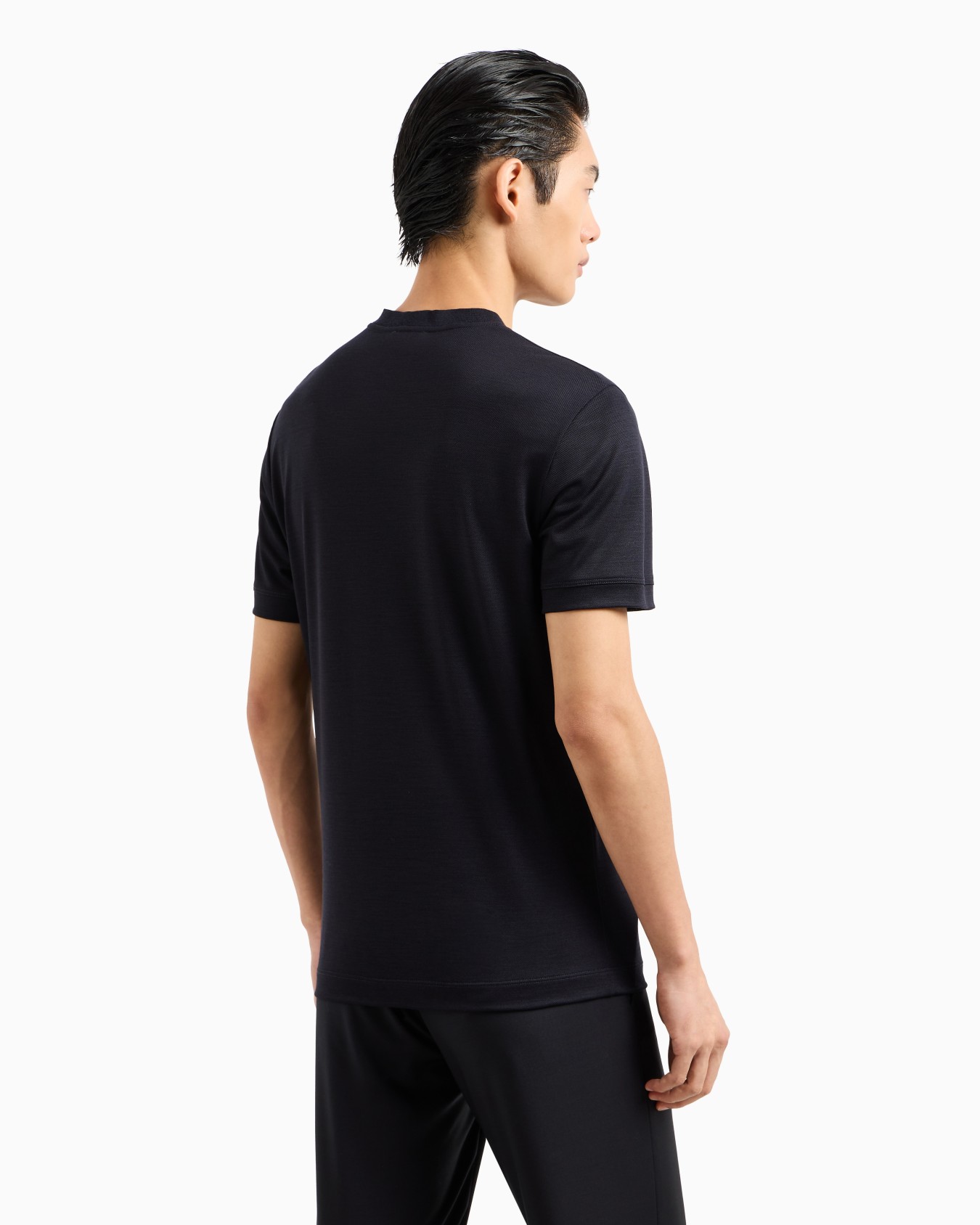 T-shirt en piqué de pure laine vierge Diapositive 2