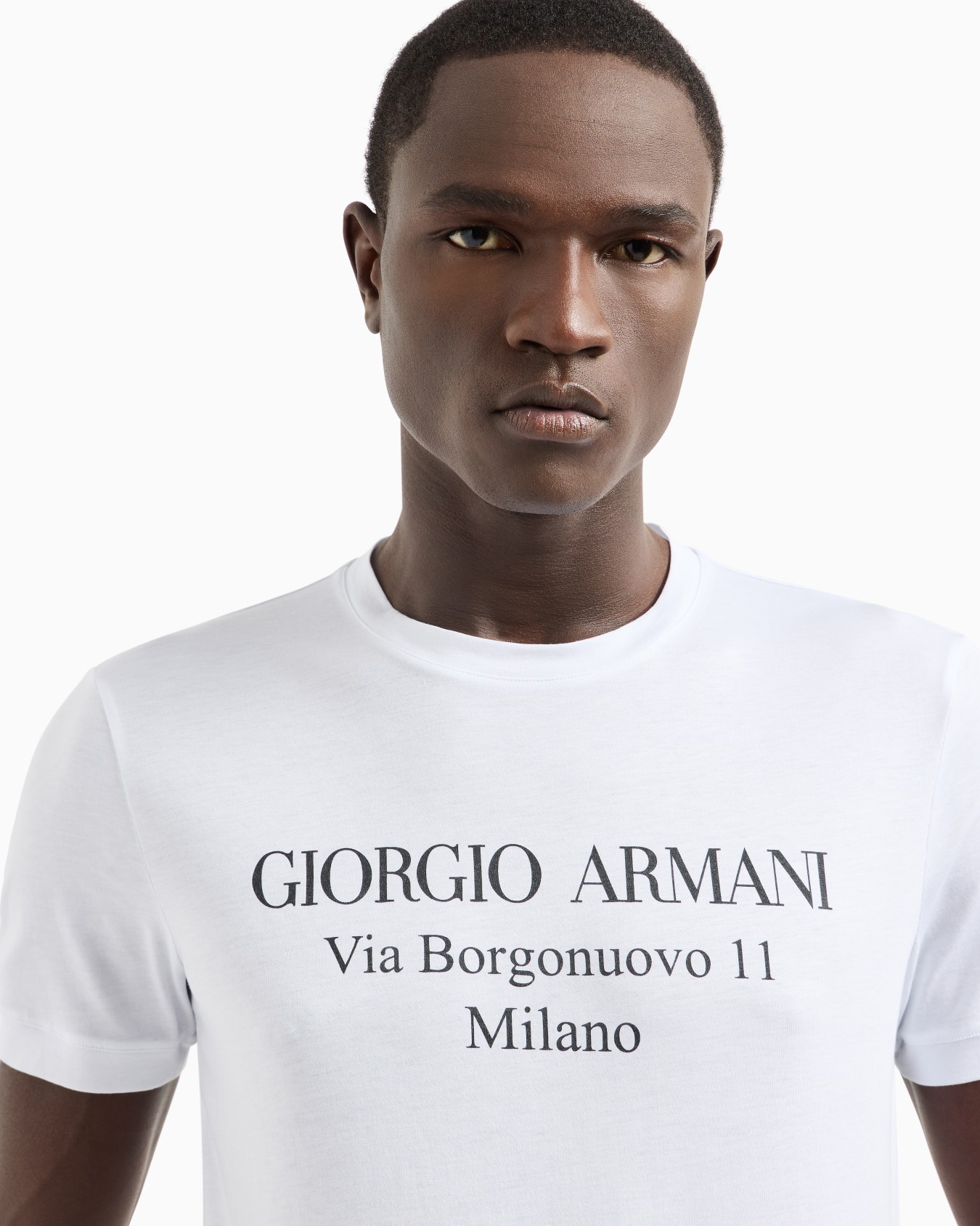 T-shirt girocollo Borgonuovo 11 in jersey di cotone Pima Slide 4