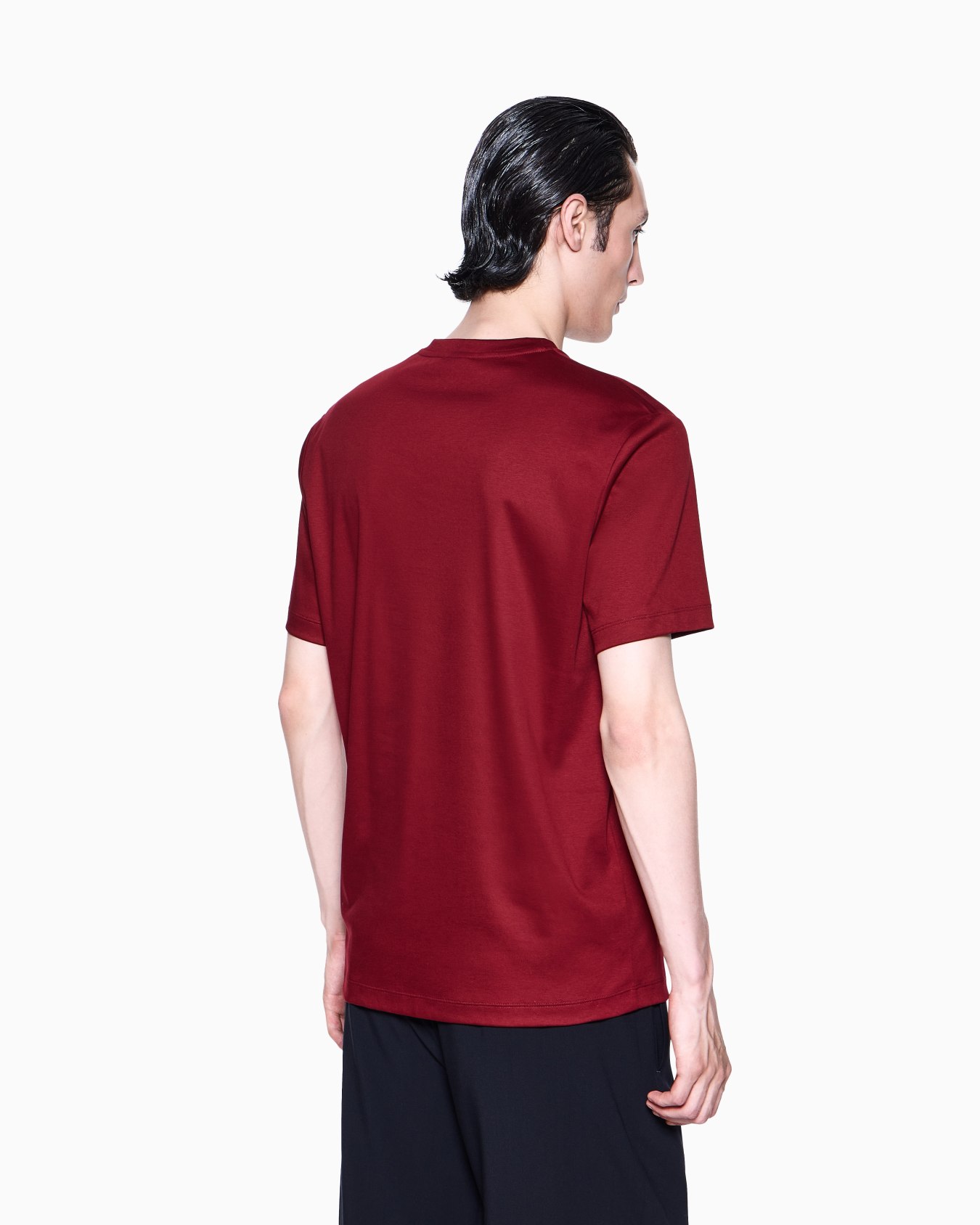 T-Shirt aus Interlock-Baumwolle mit Logostickerei Folie 2