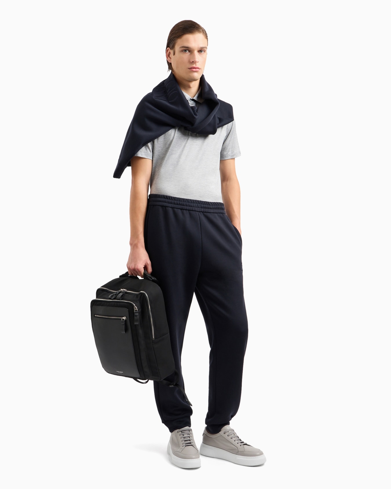 Silk and cotton-mélange jersey polo shirt Slide 3