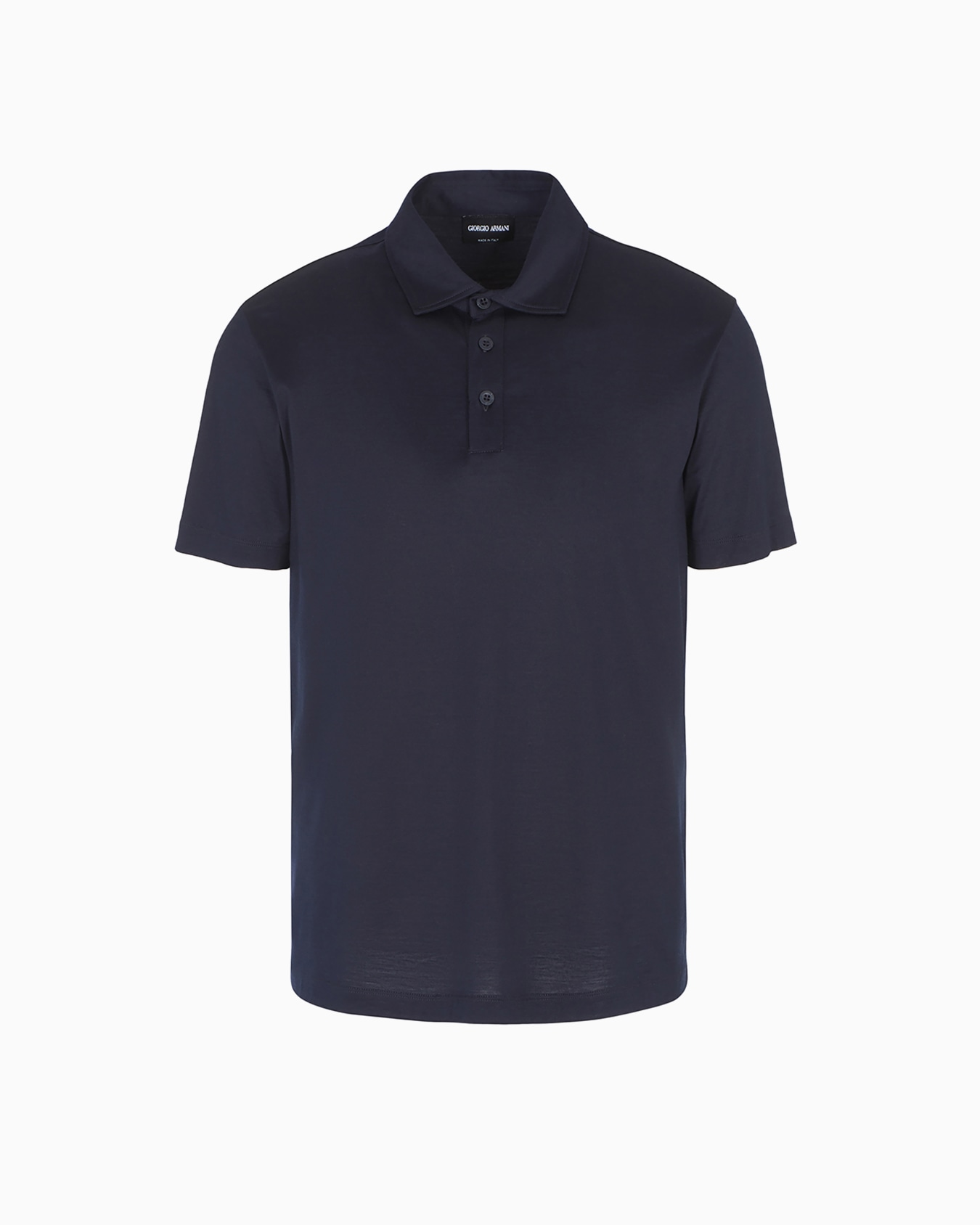 Polo de punto de seda y algodón jaspeado Diapositiva 0