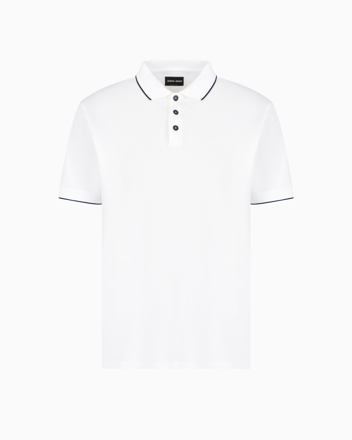 Piqué polo shirt in lisle cotton yarn Slide 0