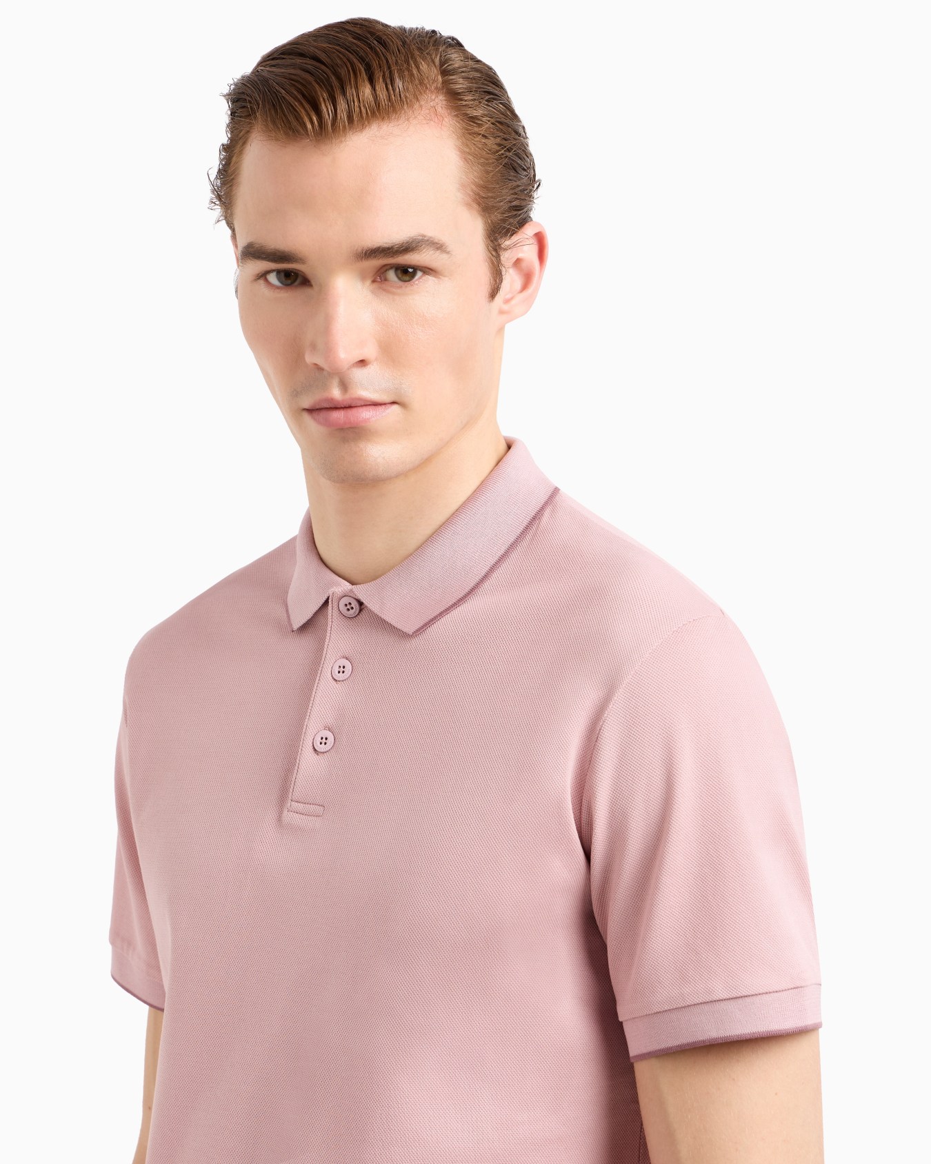 Polo en piqué de coton en fil d’Écosse Diapositive 4