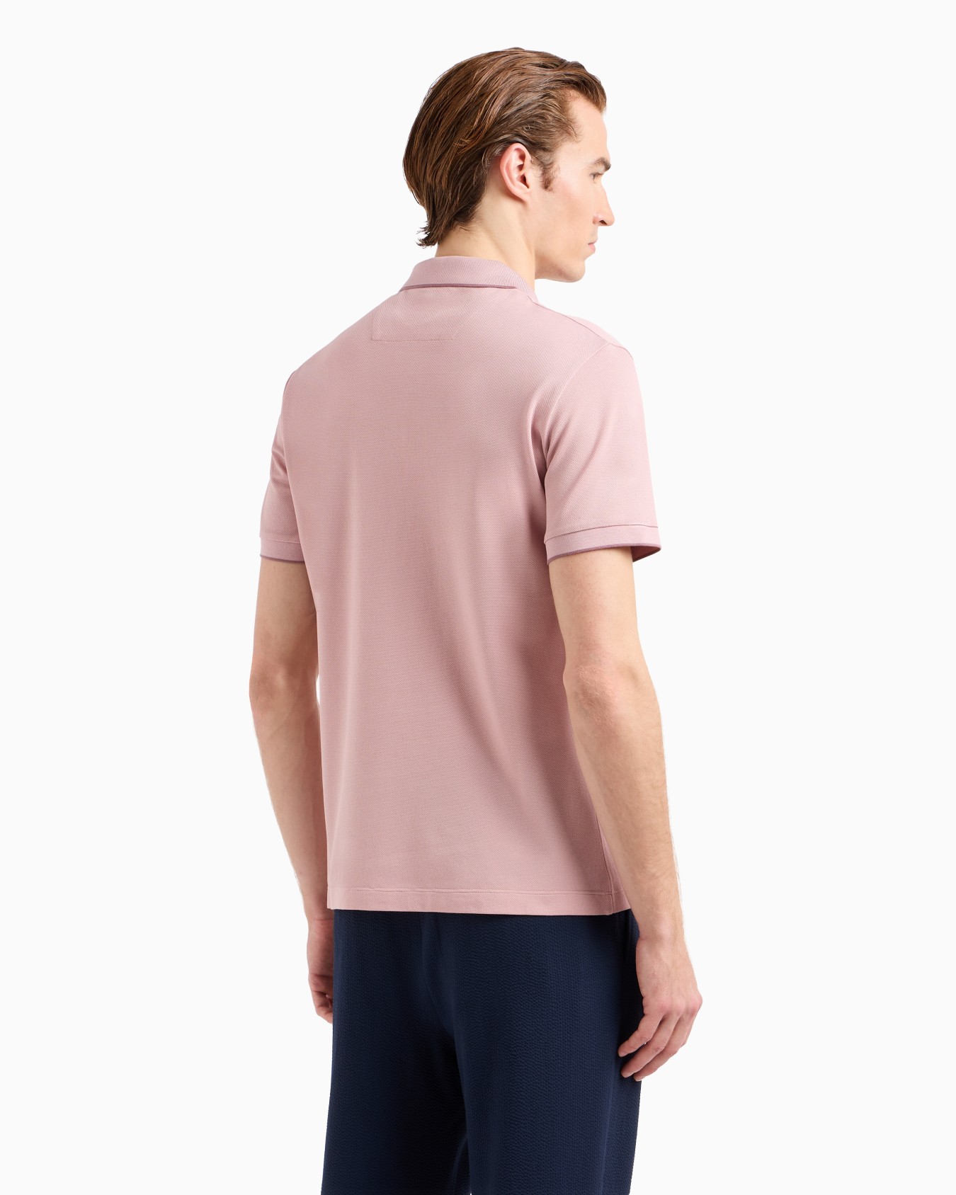Polo en piqué de coton en fil d’Écosse Diapositive 2