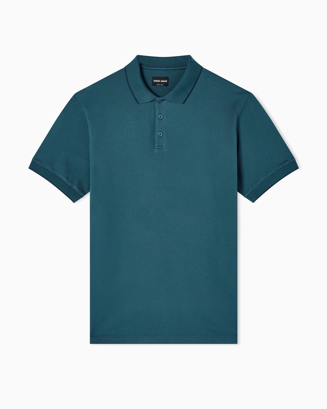 Piqué polo shirt in lisle cotton yarn Slide 0