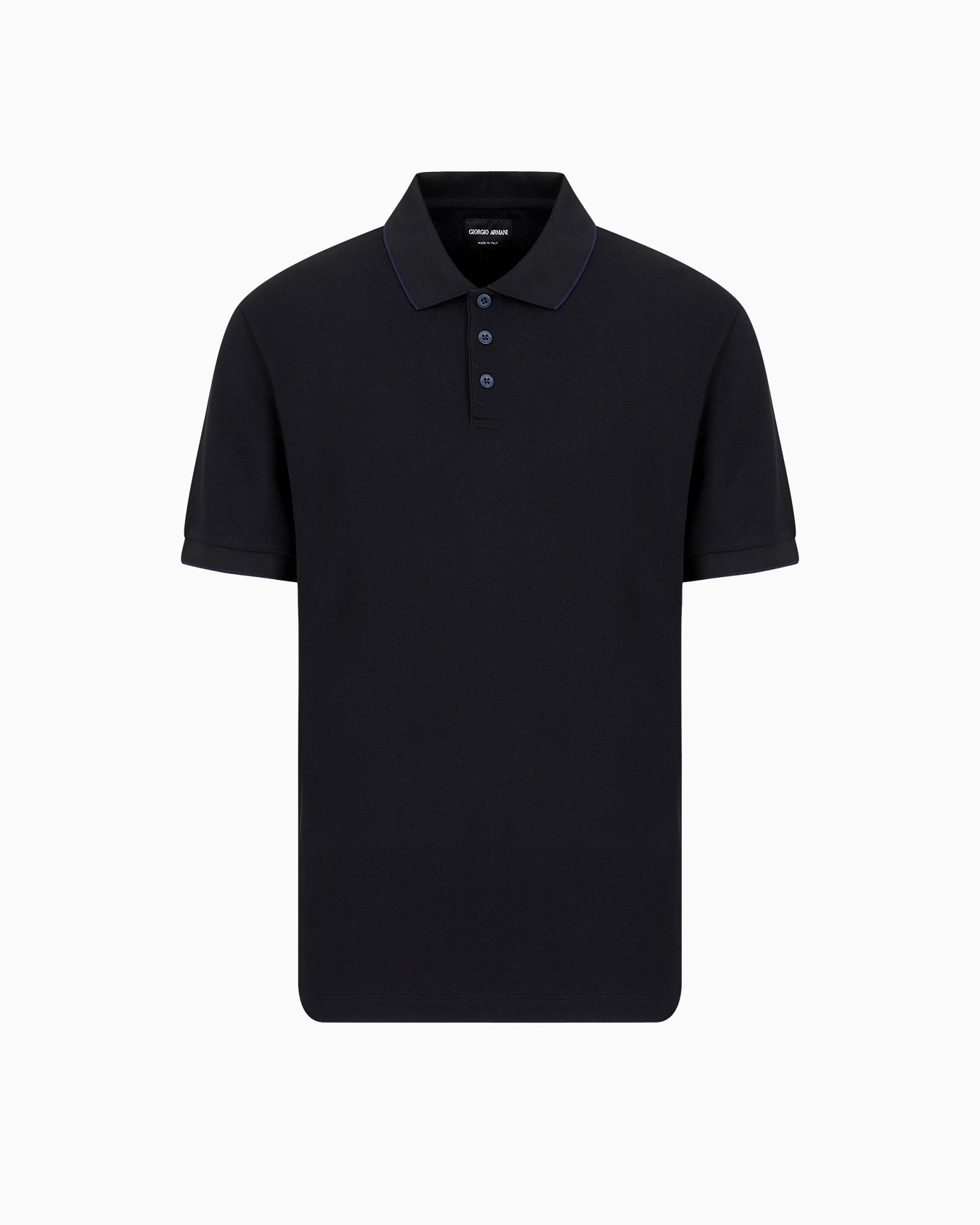 Piqué polo shirt in lisle cotton yarn Slide 0