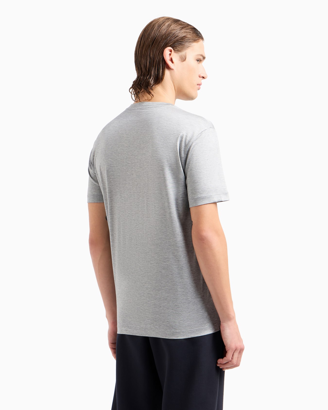 T-Shirt aus einem Seiden- und Baumwollgemisch Folie 2