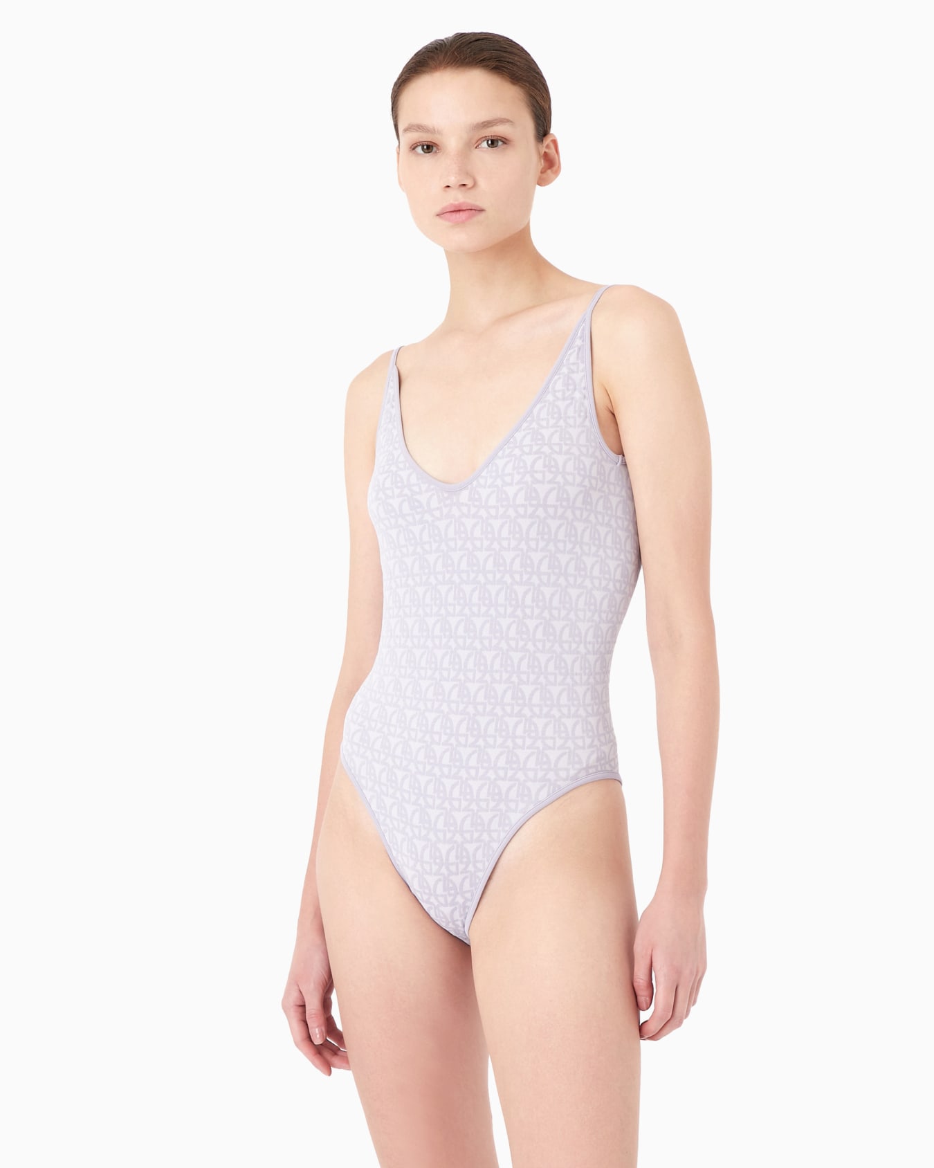 Monogram jacquard bodysuit Slide 1