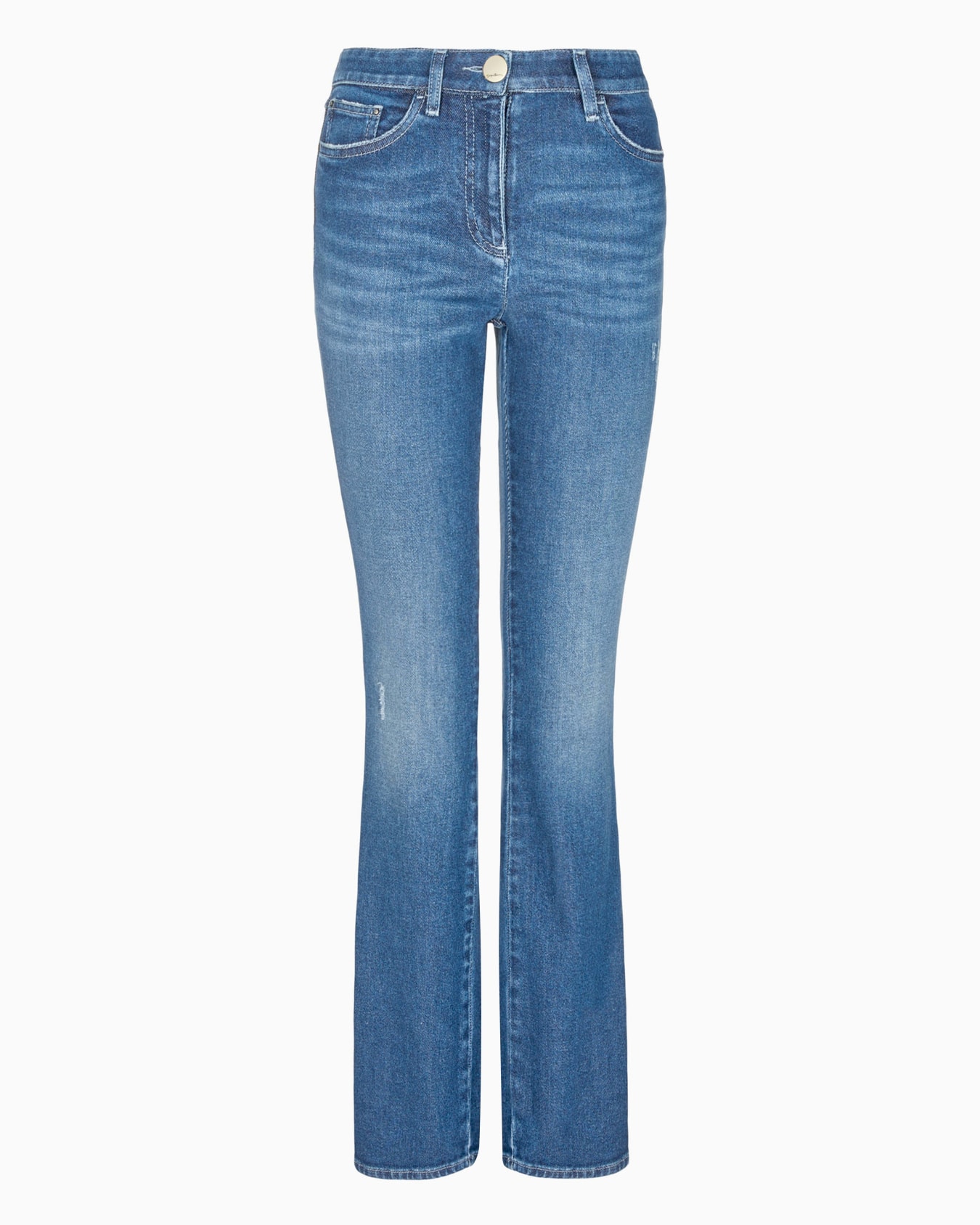 Pantalones de cinco bolsillos en denim de algodón elástico de la colección Denim Diapositiva 0