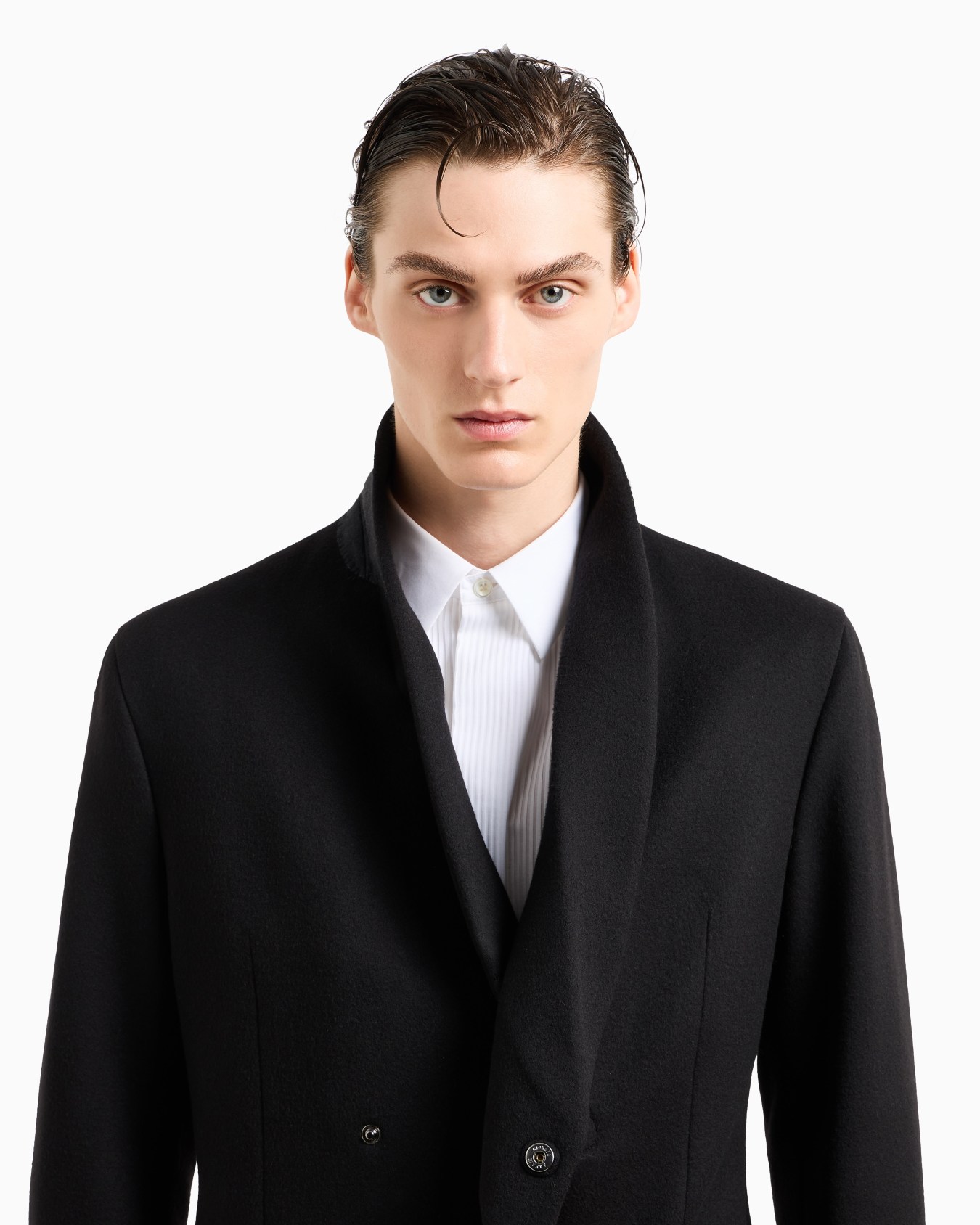 ASV double-breasted Giorgio’s coat in cashmere Slide 4