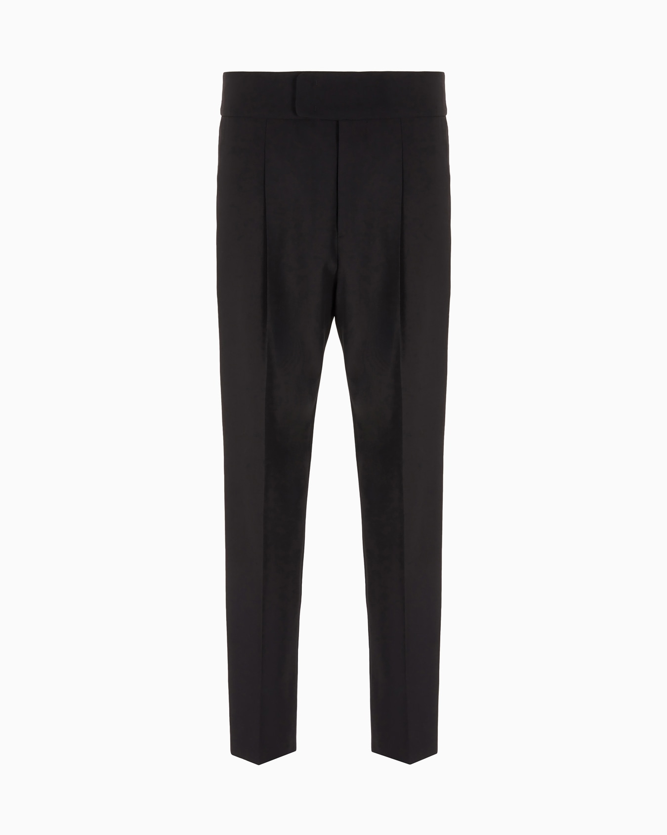 Pleated Giorgio’s trousers in wool crêpe Slide 0