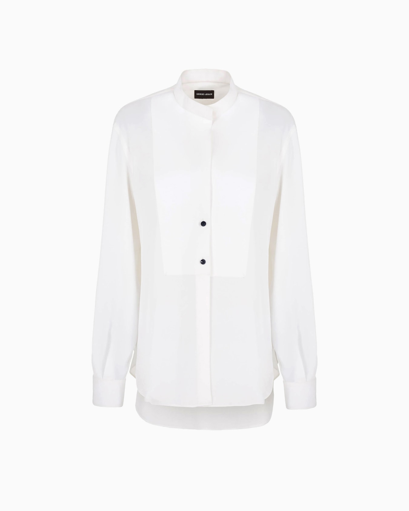Camisa esmoquin de popelina de algodón Diapositiva 0
