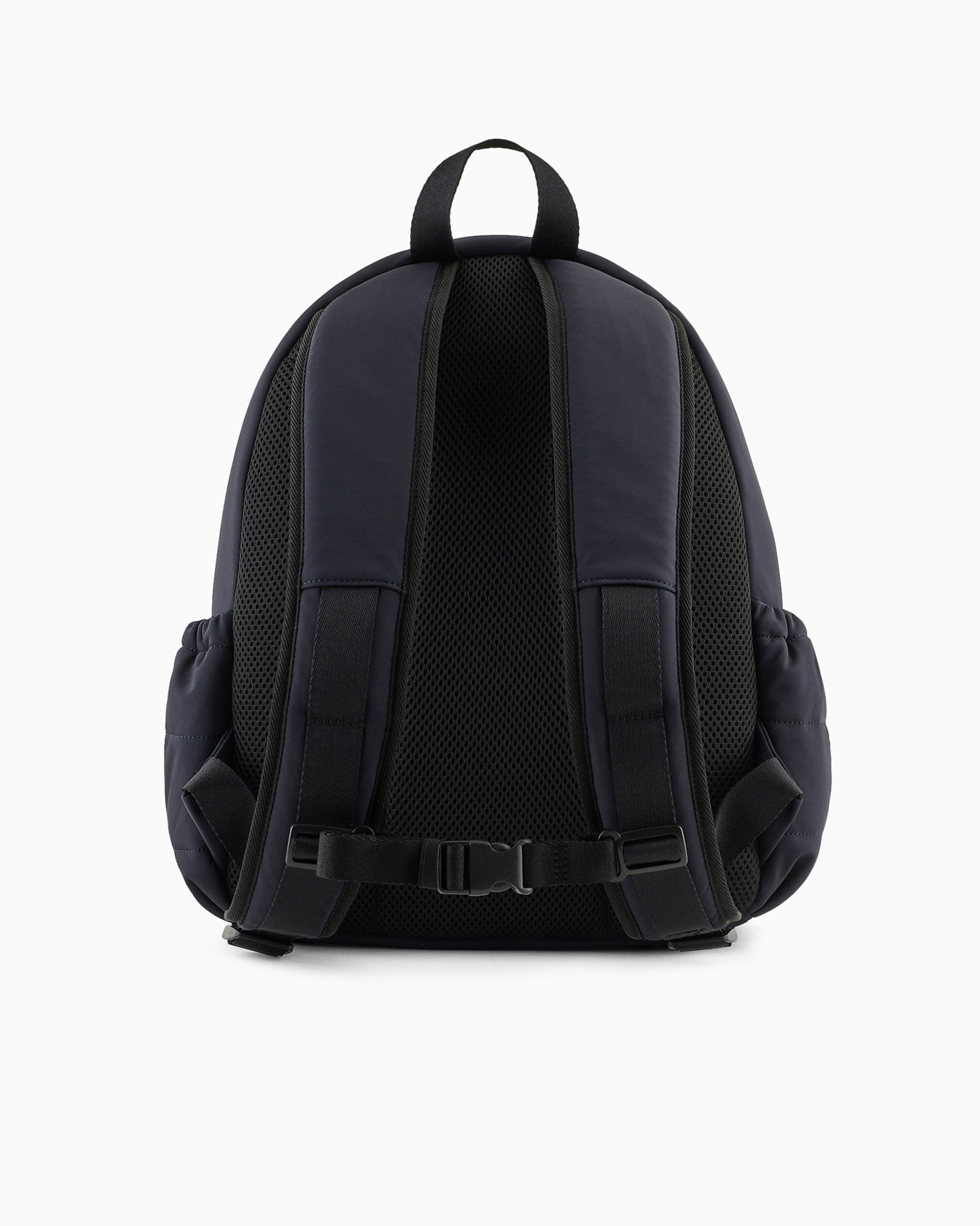Multi-pocket backpack in quilted fabric with oversized logo Slide 2