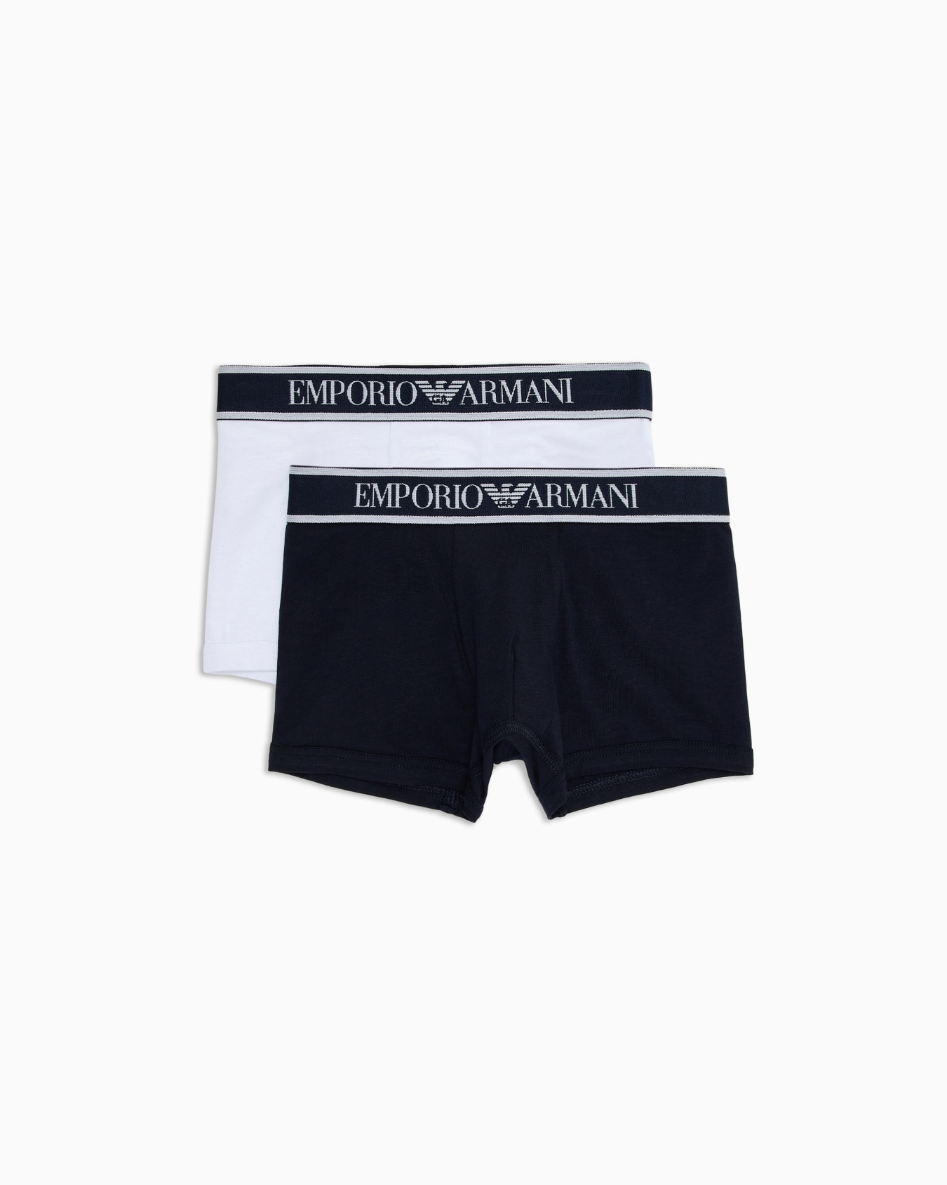 Two-pack of jersey boxer briefs with logo waistband Slide 0