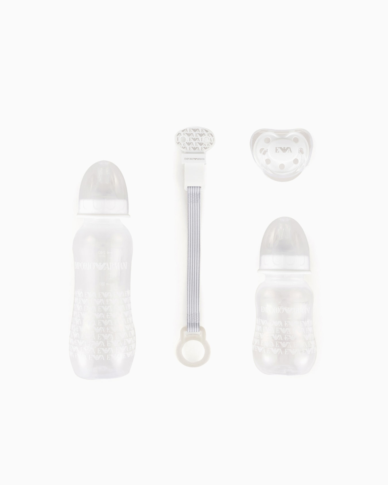 Infant-care set with two bottles, dummy and clip-on drawstring Slide 1