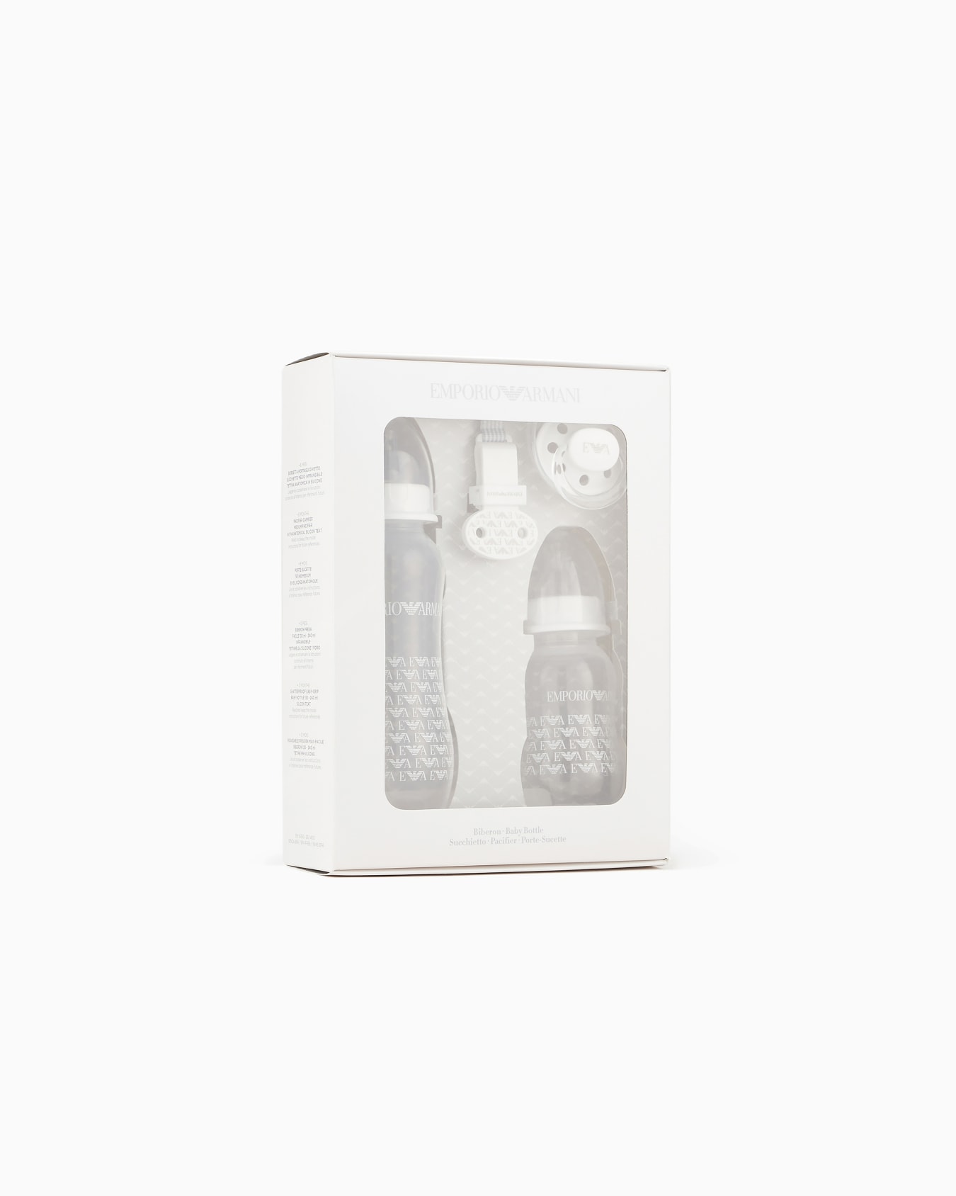 Infant-care set with two bottles, dummy and clip-on drawstring Slide 0