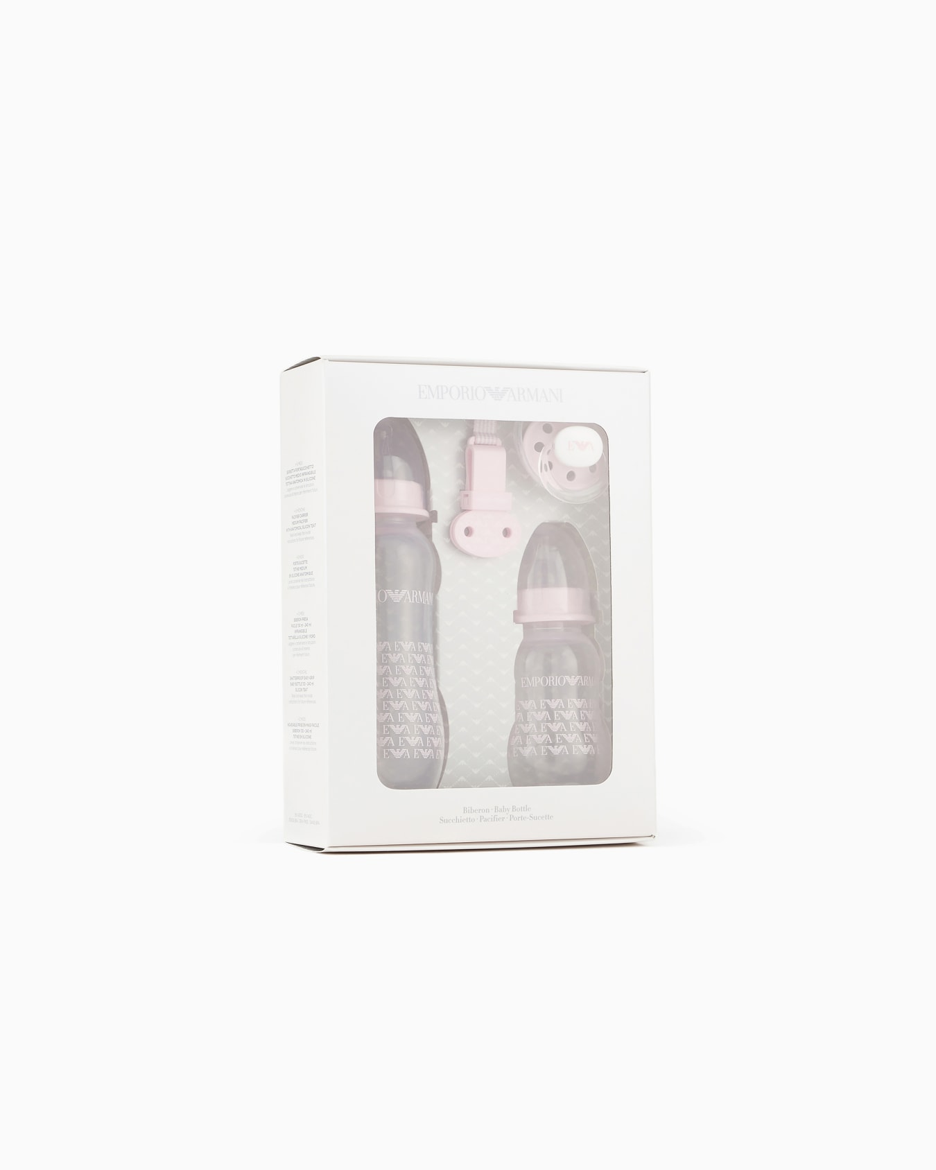 Coffret puériculture avec 2 biberons, une tétine et un attache-tétine à clip Diapositive 0