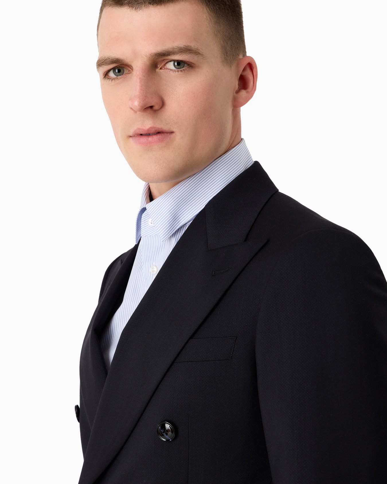 Virgin-wool double-breasted Royal Line suit Slide 5