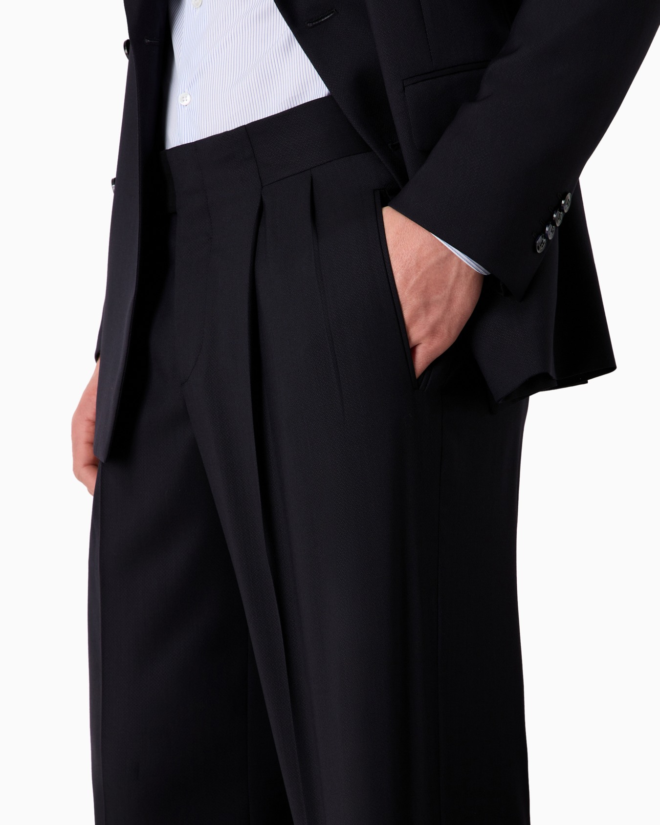 Virgin-wool double-breasted Royal Line suit Slide 6