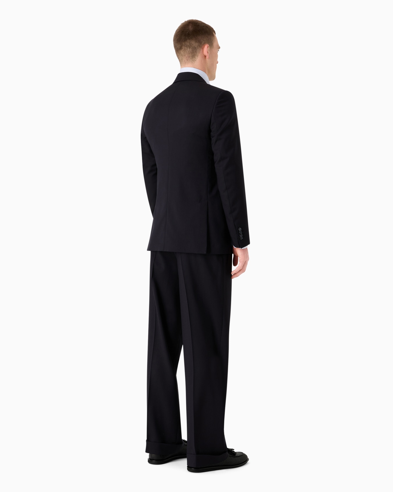 Virgin-wool double-breasted Royal Line suit Slide 3