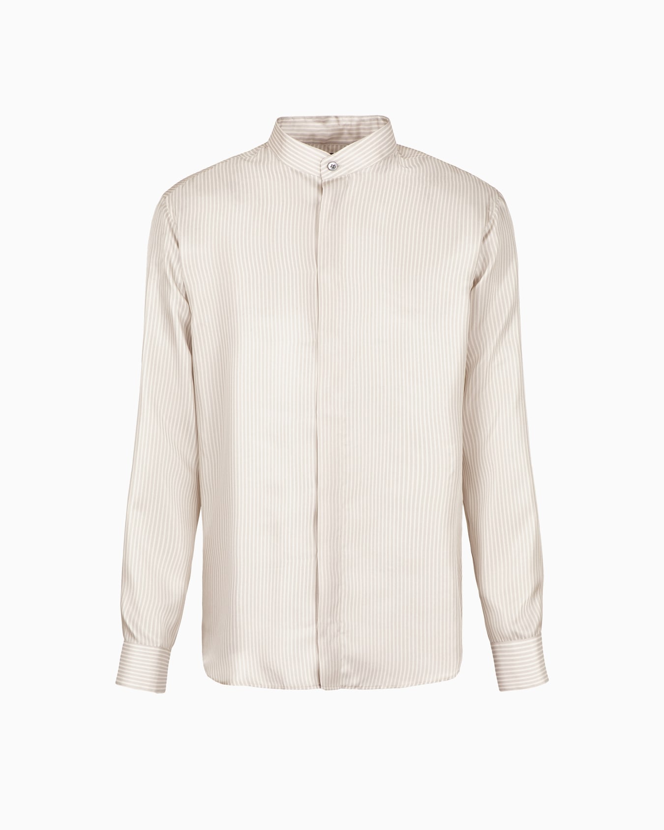 Silk shirt with jacquard stripes Diapositiva 0