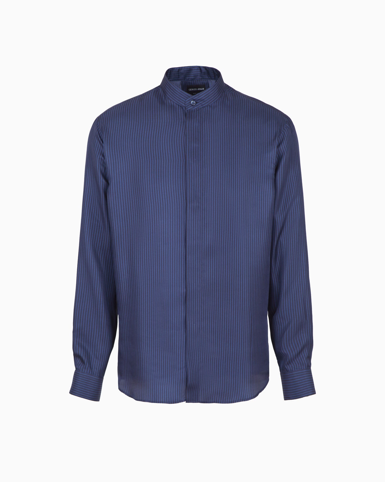 Silk shirt with jacquard stripes Diapositiva 0