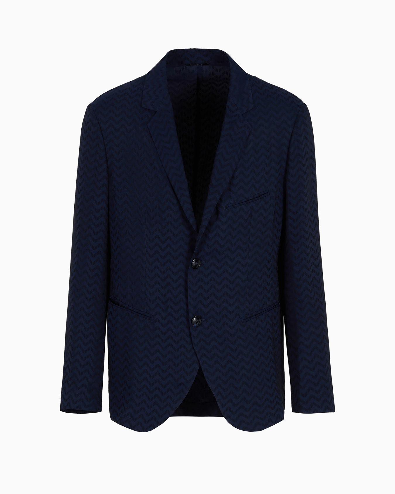 ASV jacquard viscose and cupro single-breasted jacket Slide 0