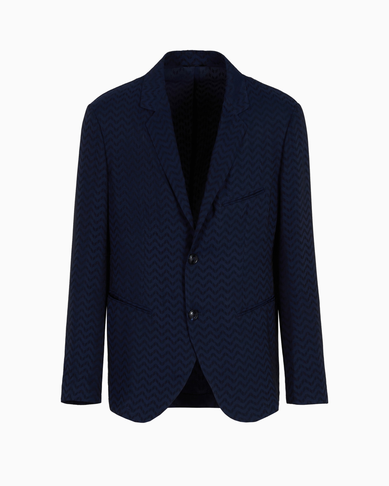 ASV jacquard viscose and cupro single-breasted jacket Slide 0