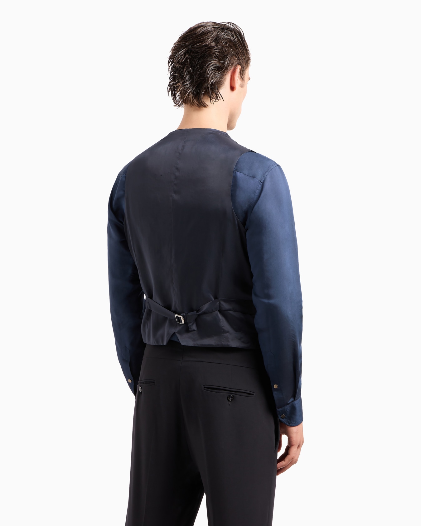 Single-breasted velvet and Lurex waistcoat Diapositiva 2