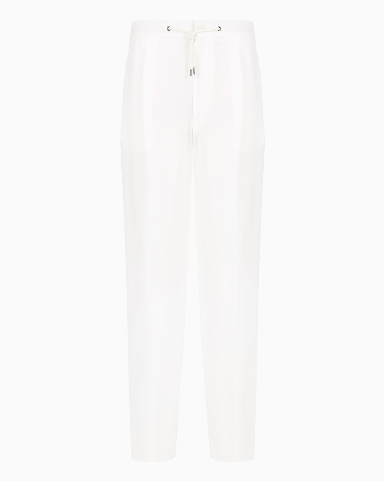 Single-dart, pure linen canvas trousers Slide 0