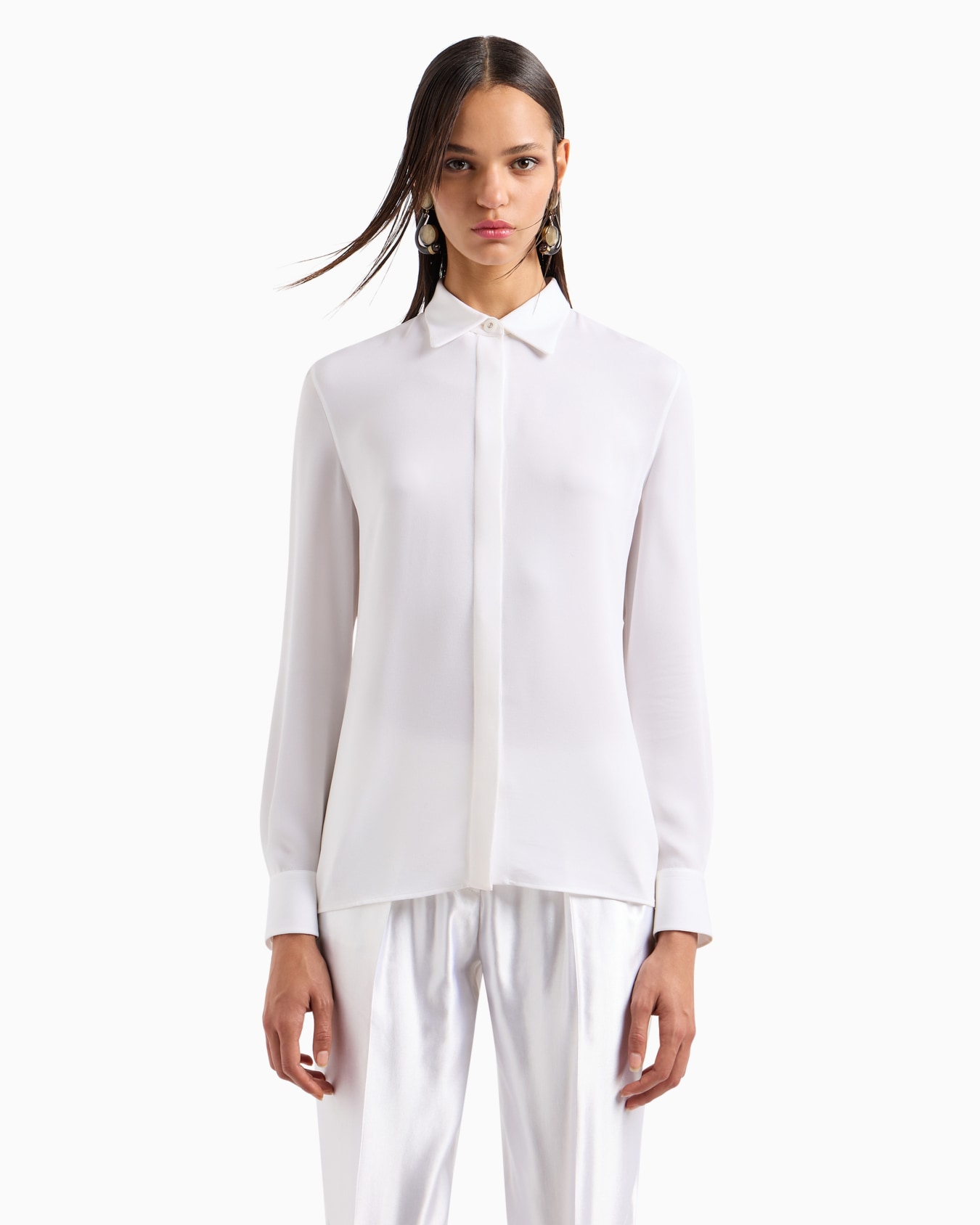 Camicia classica in seta organica ASV Slide 1