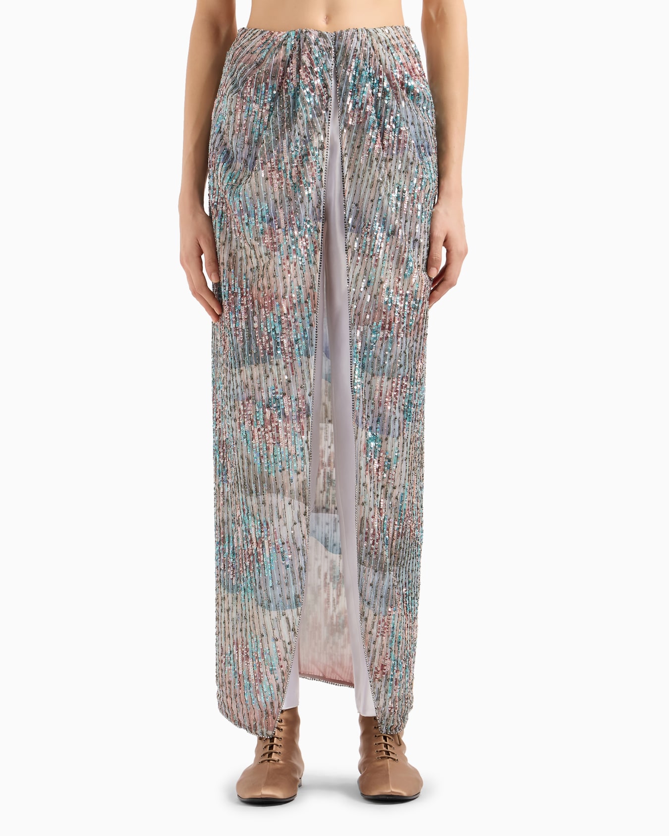 Embroidered long skirt Slide 3