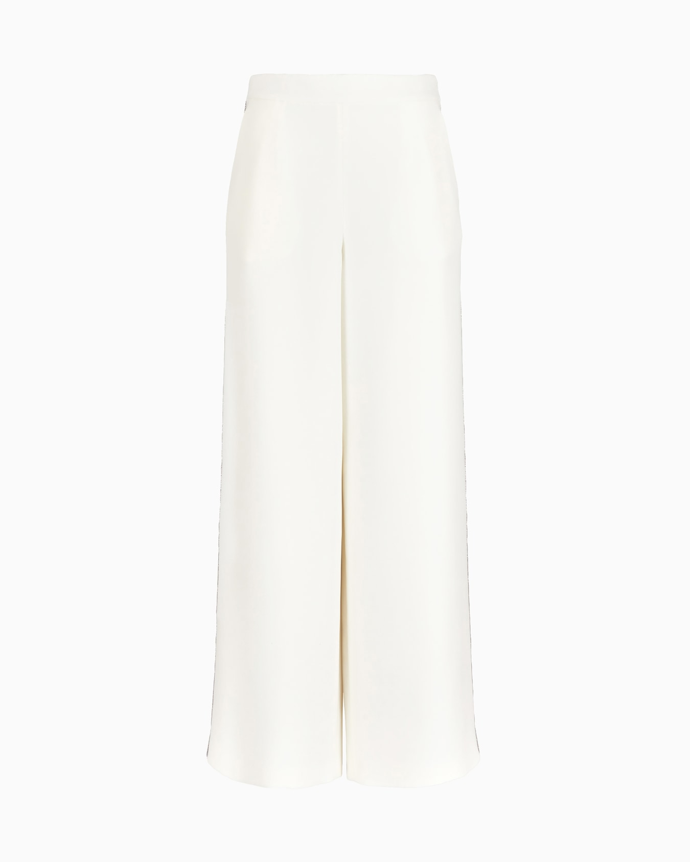 Silk cady wide-legged trousers Diapositiva 0
