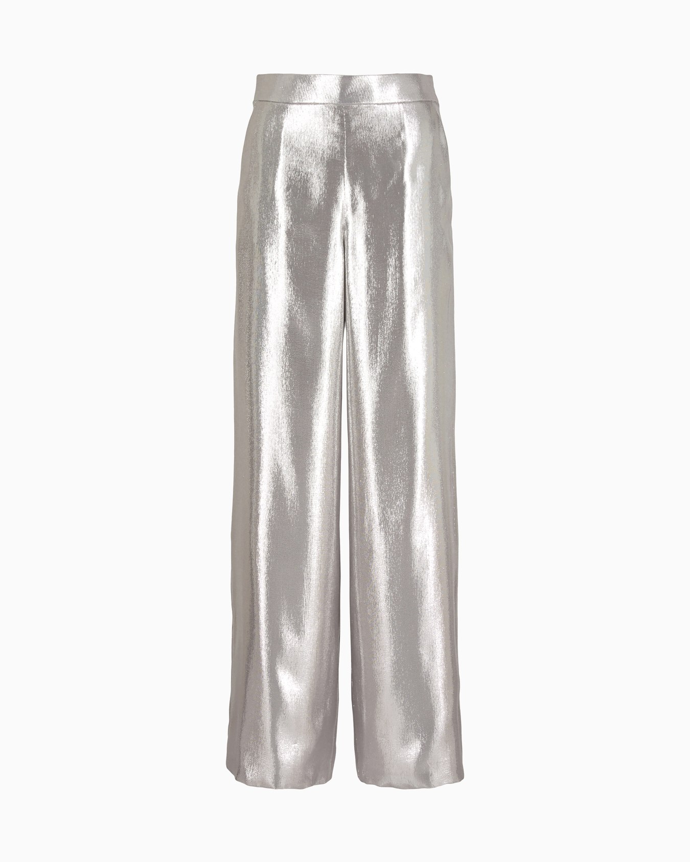Silk cady wide-legged trousers Slide 0