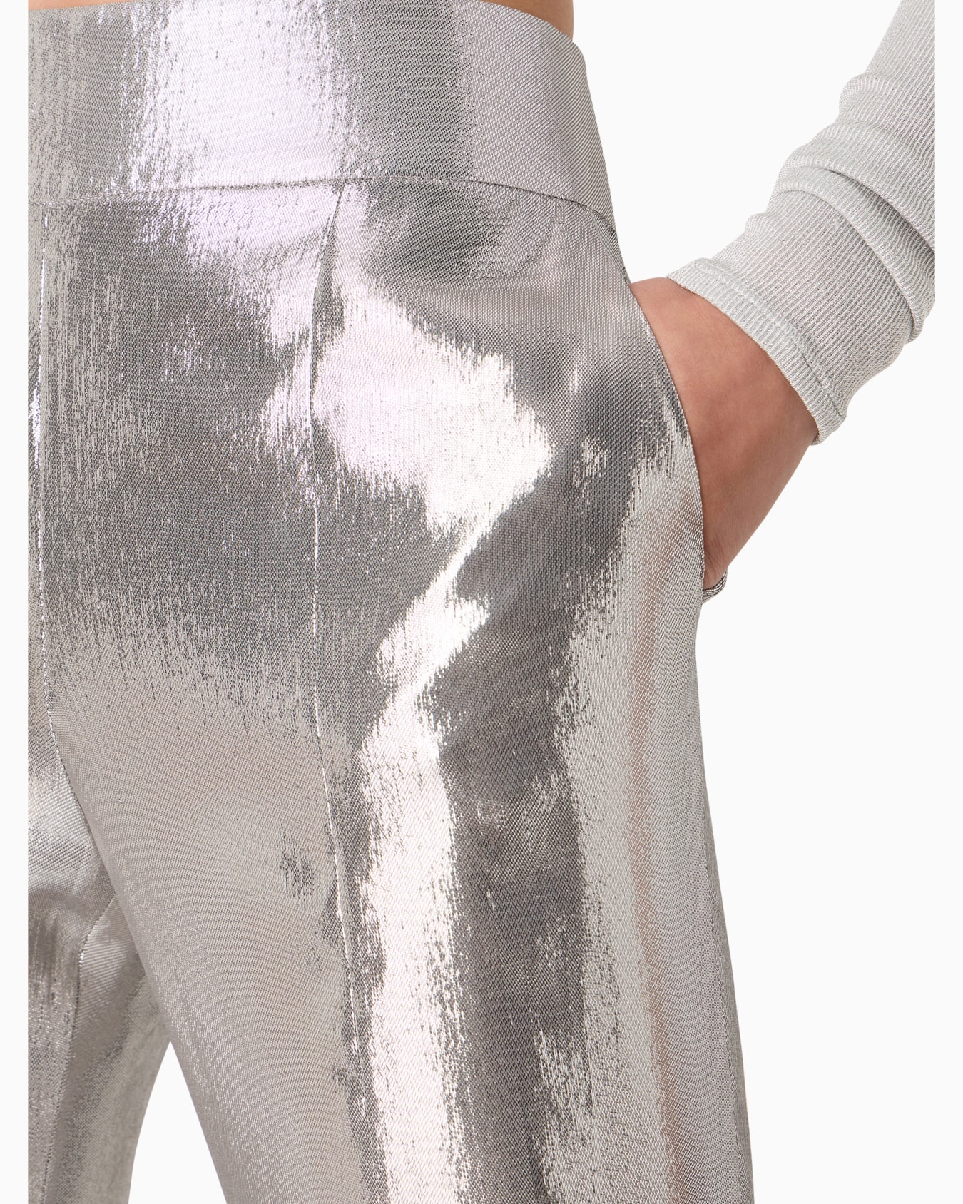 Silk and Lurex-blend trousers Slide 4