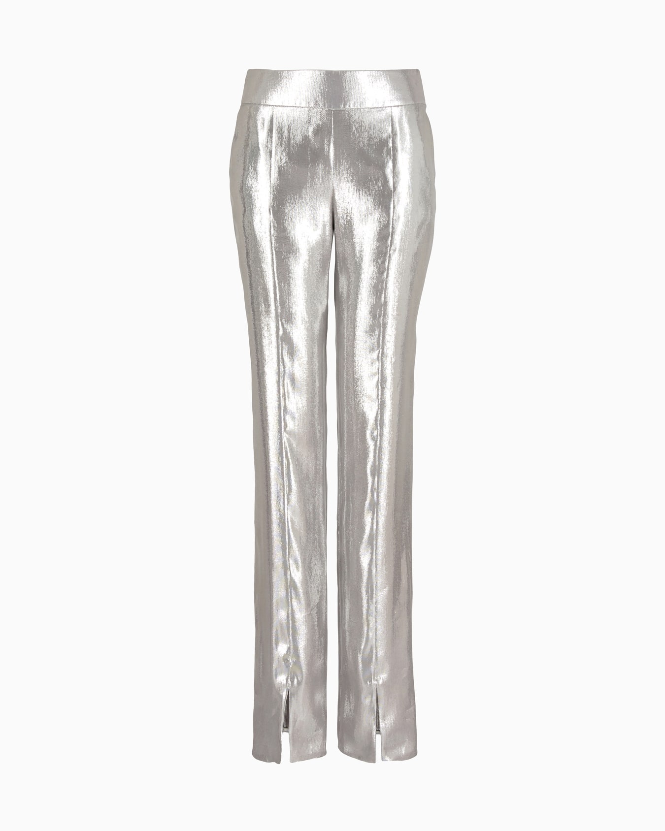 Silk and Lurex-blend trousers Slide 0