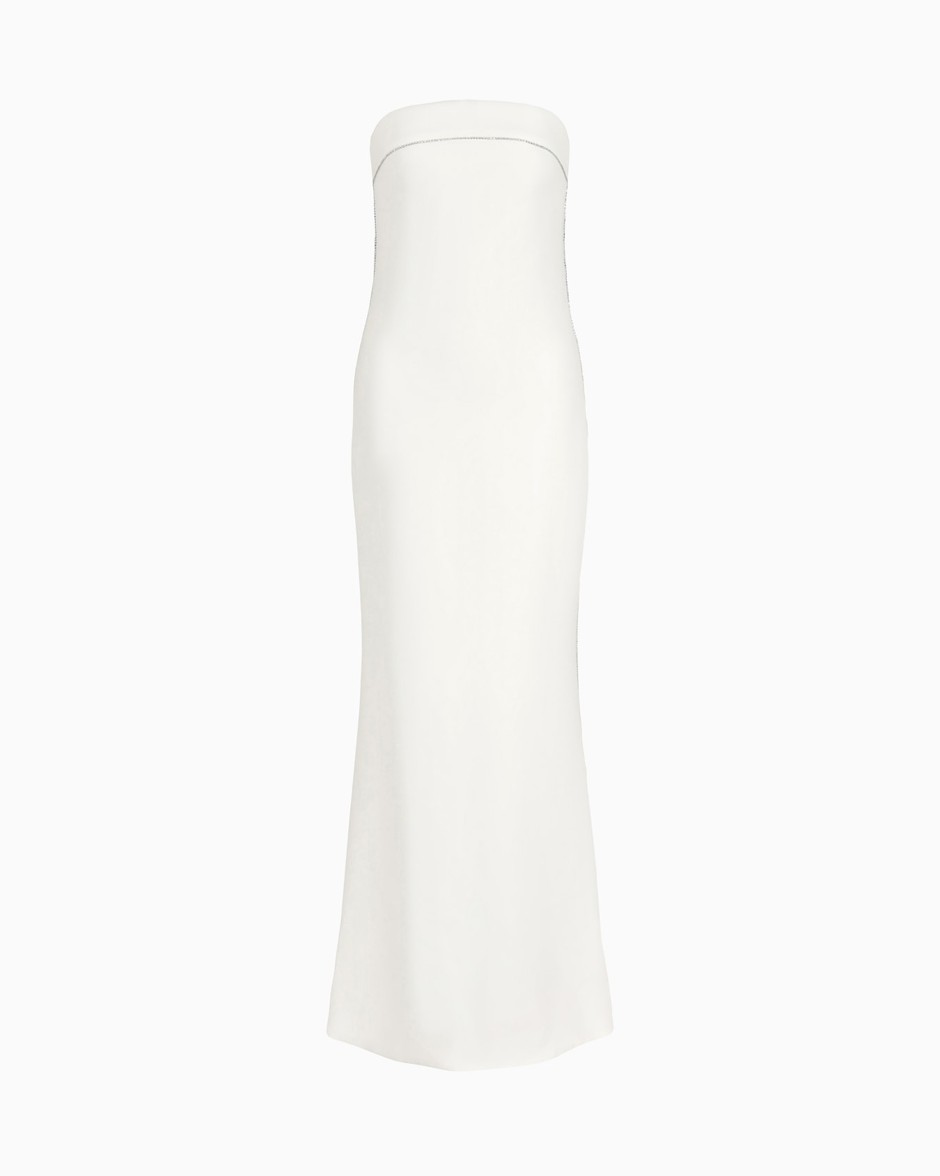 Long silk bustier dress Slide 0