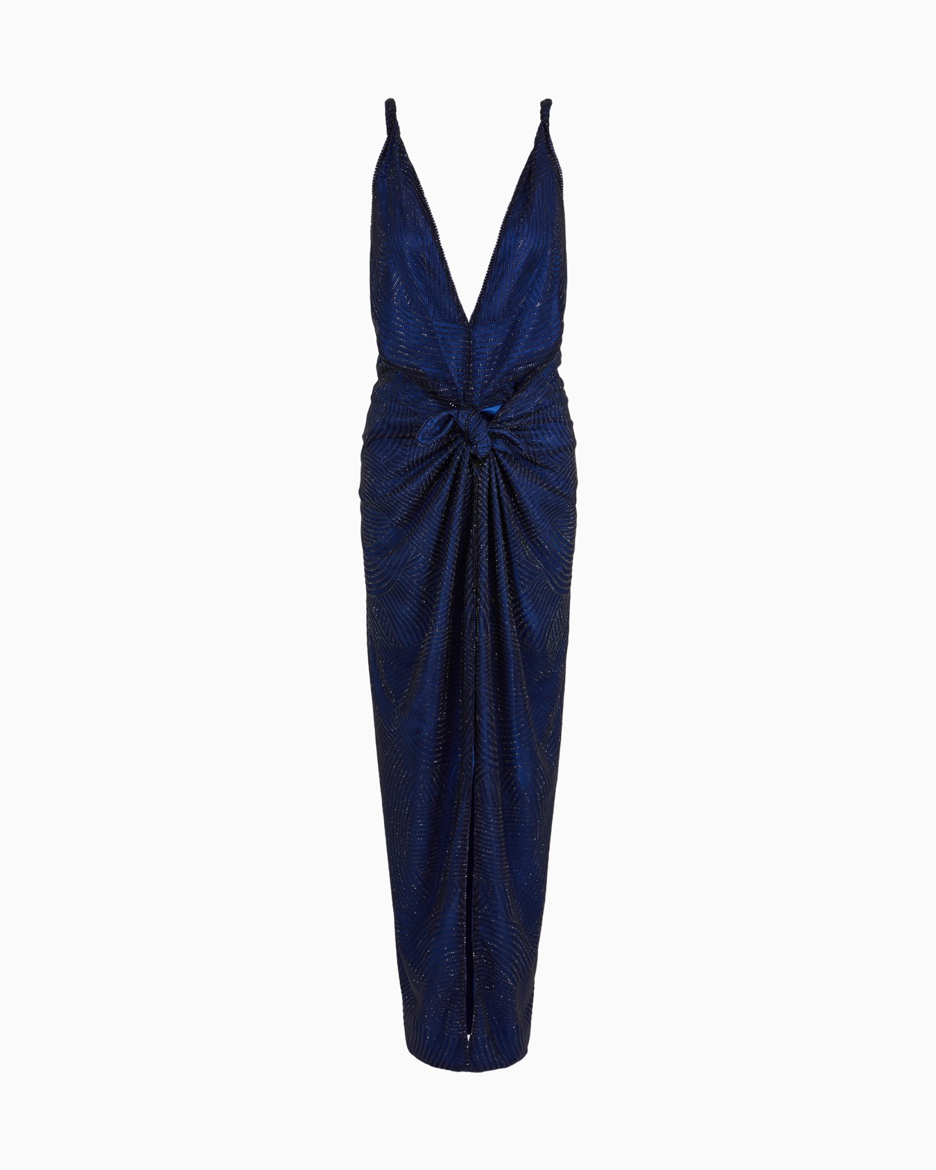 Embroidered long dress Slide 0