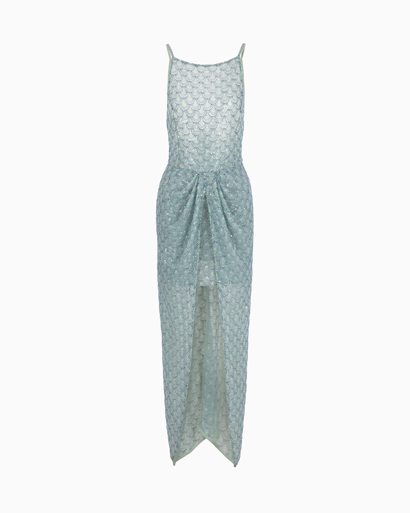 Robe longue en tulle brodé Diapositive 0