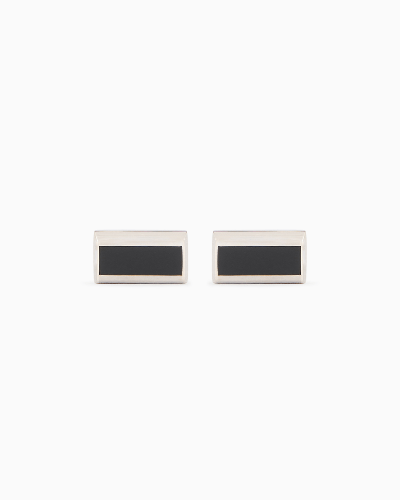 Sterling silver cufflinks with enamel detail Slide 0