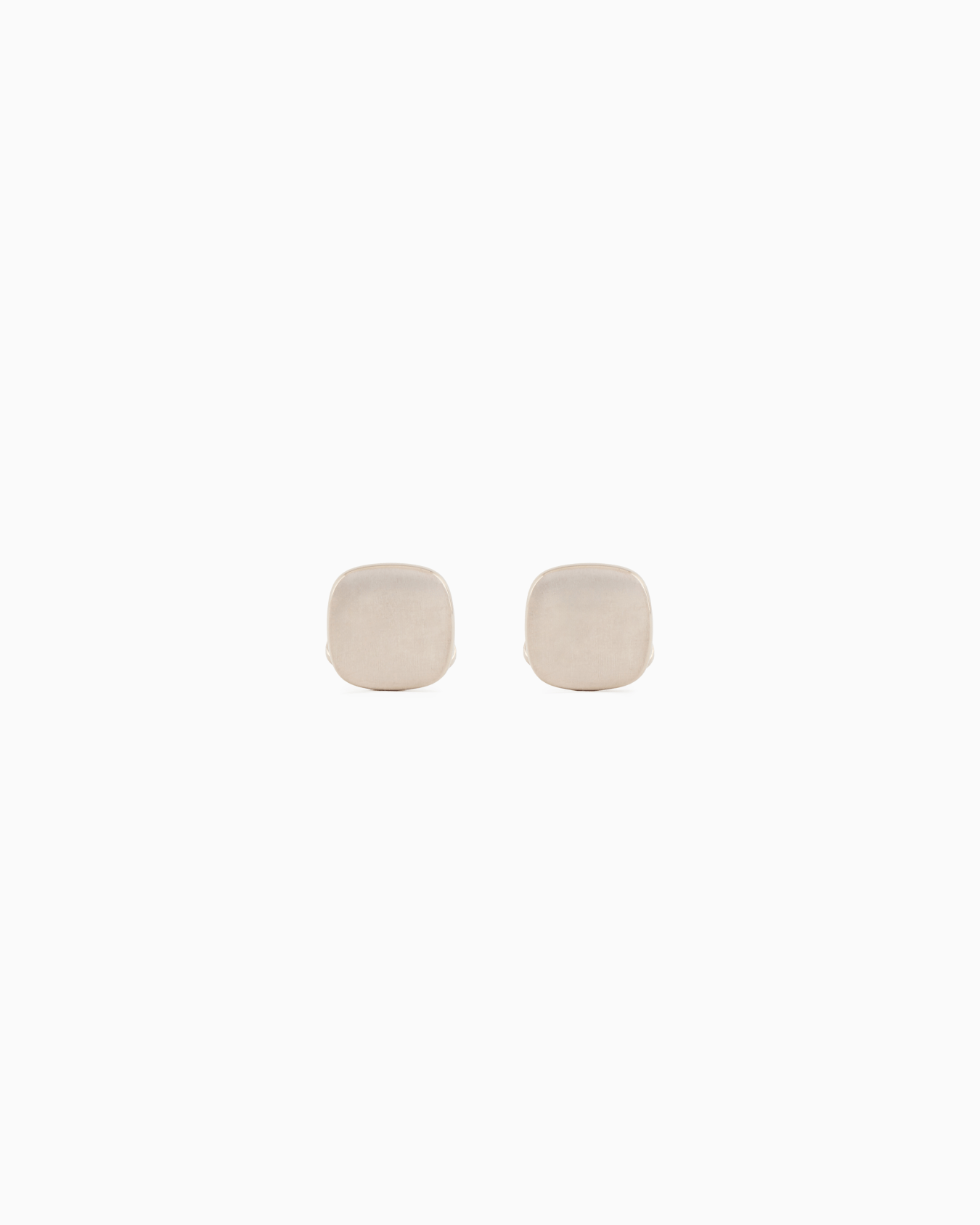 Sterling silver round cufflinks Slide 0