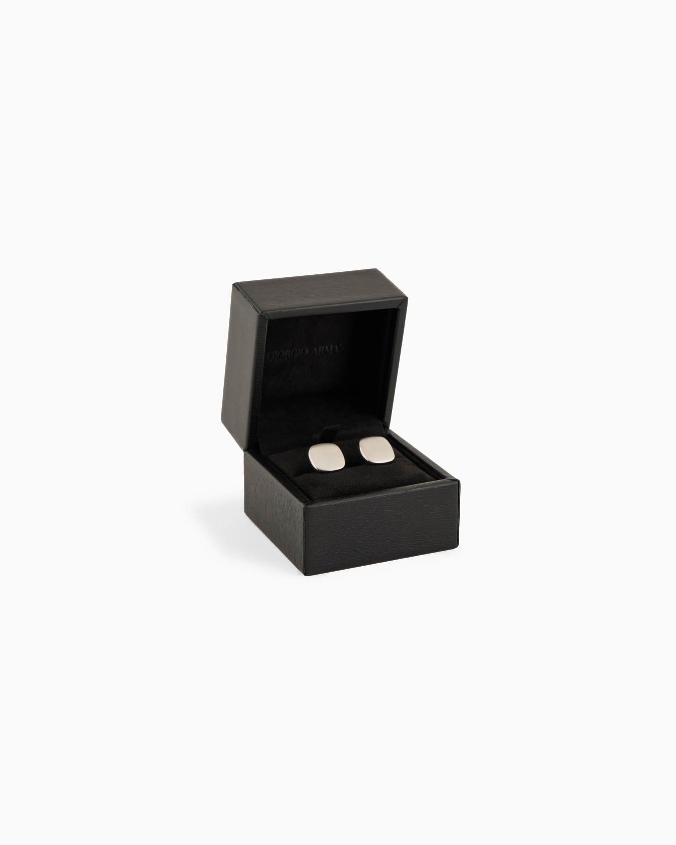 Sterling silver round cufflinks Slide 3