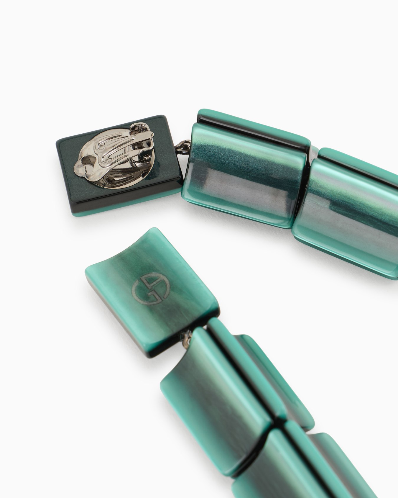 Resin clip-on pedant earrings Slide 1