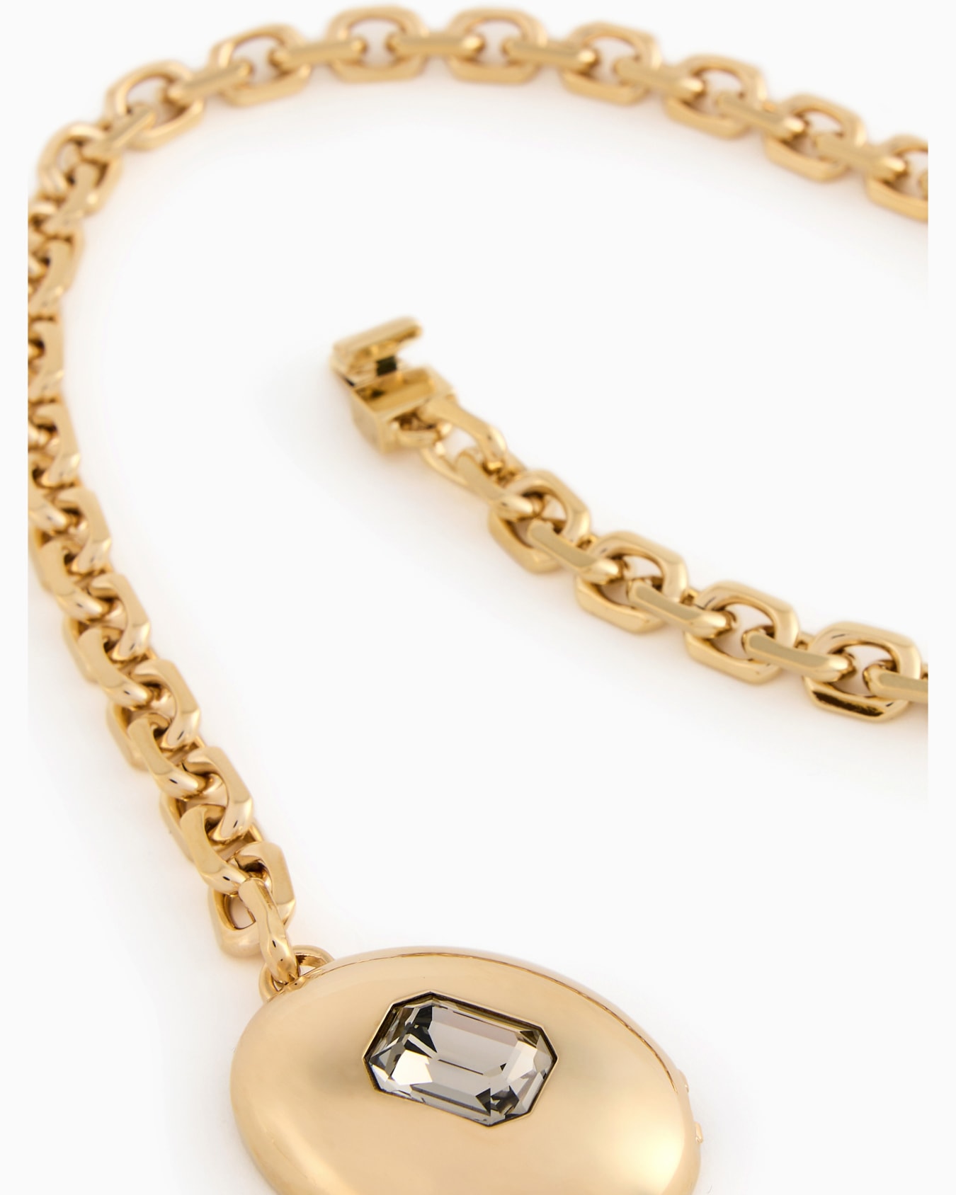 Metal choker necklace with Swarosvki crystal Slide 1
