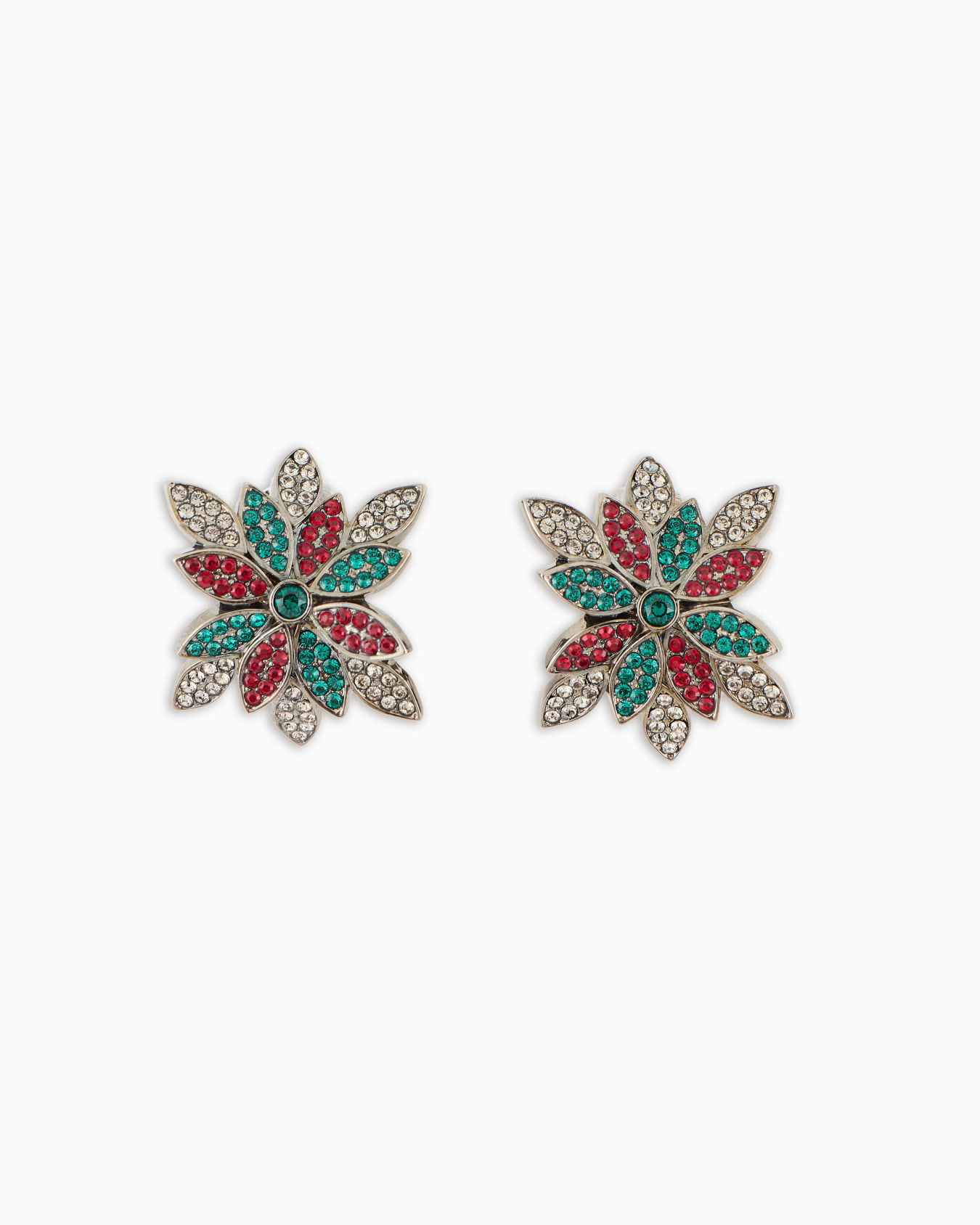 Swarovski crystal and metal clip earrings Slide 0