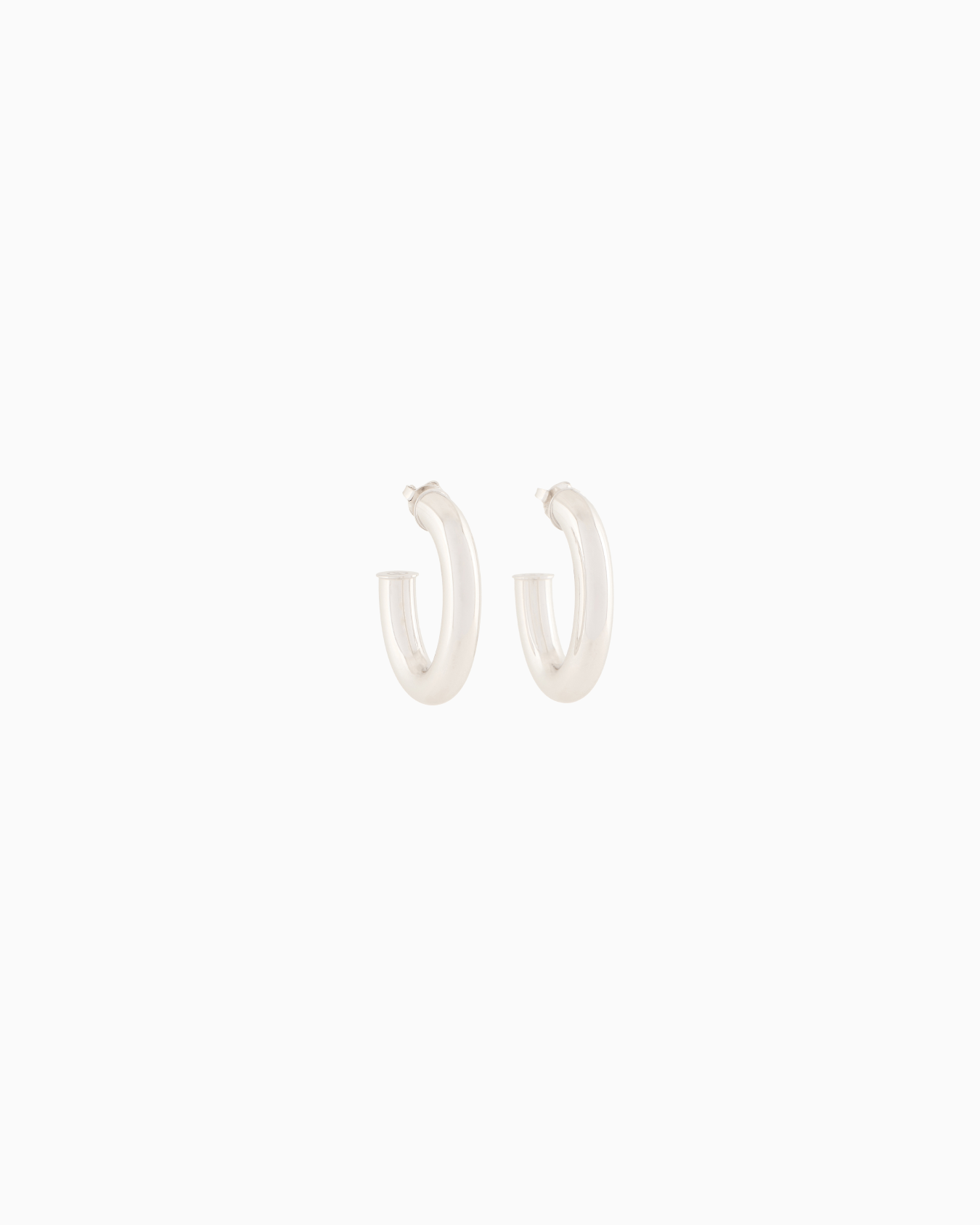 925 Sterling silver hoop earrings Slide 0