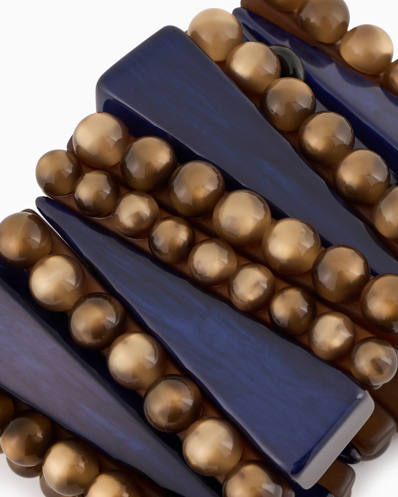 Elastisches Armband mit Kugeln und geometrischen Elementen Folie 1