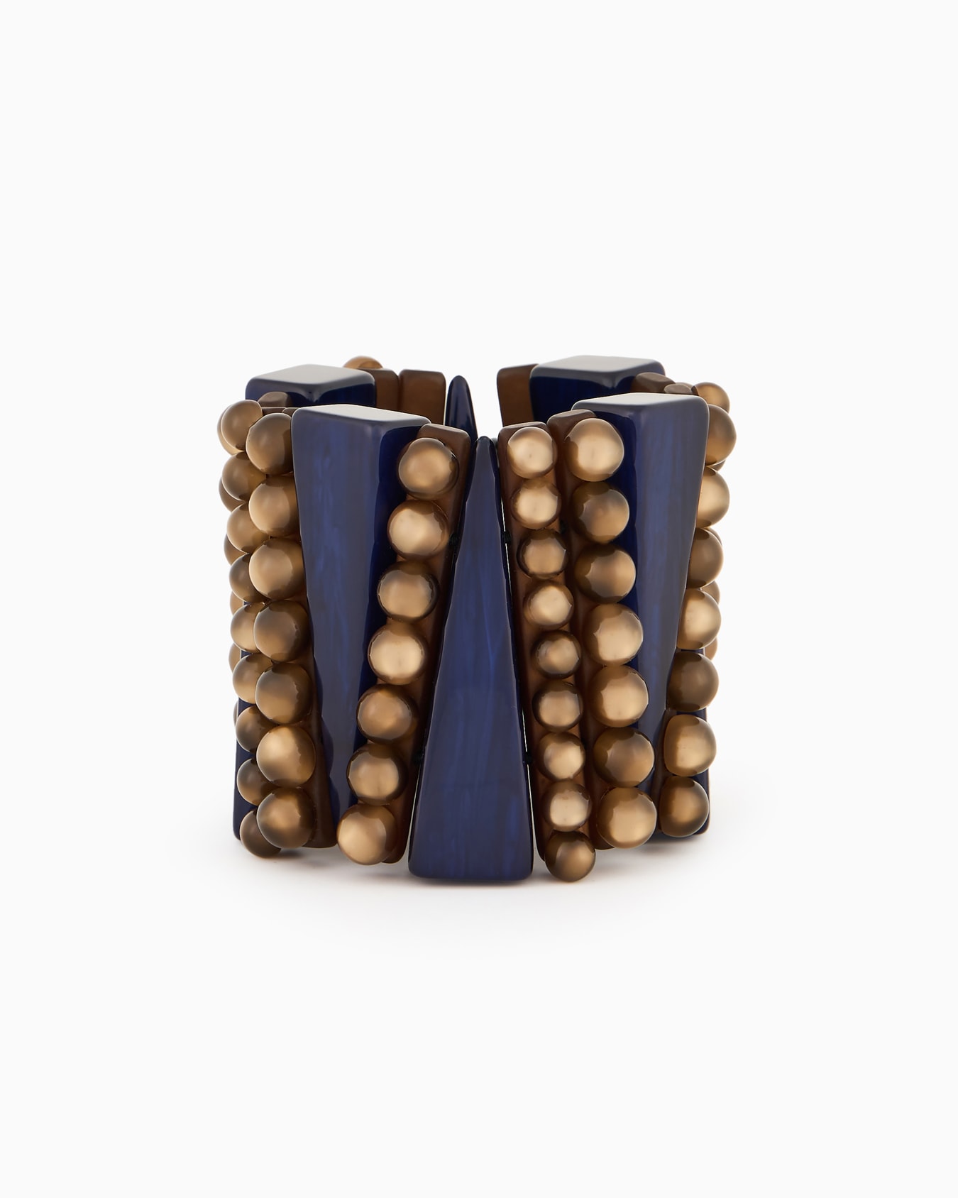 Elastisches Armband mit Kugeln und geometrischen Elementen Folie 0